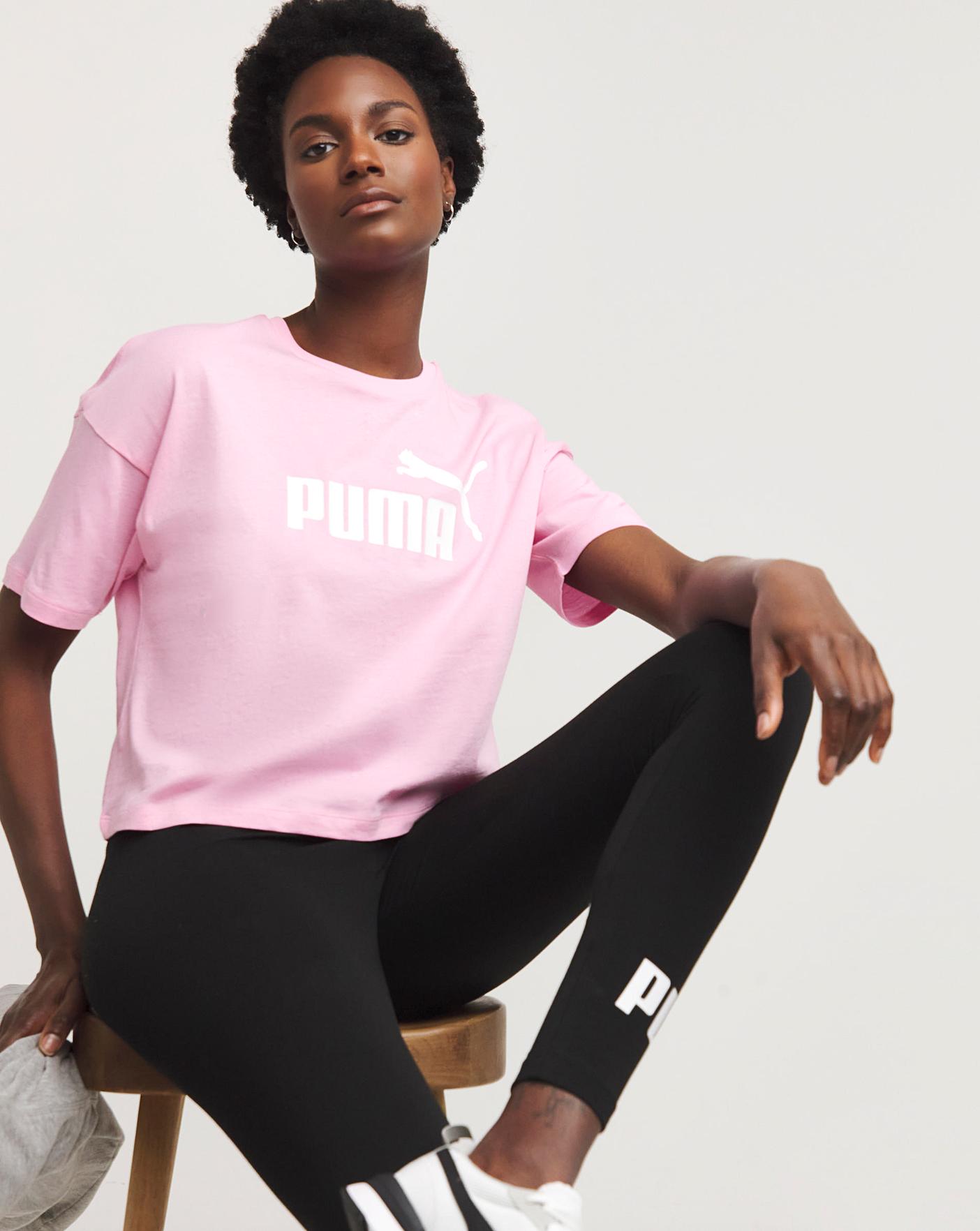 PUMA Essentials Cropped Logo T Shirt Premier Man