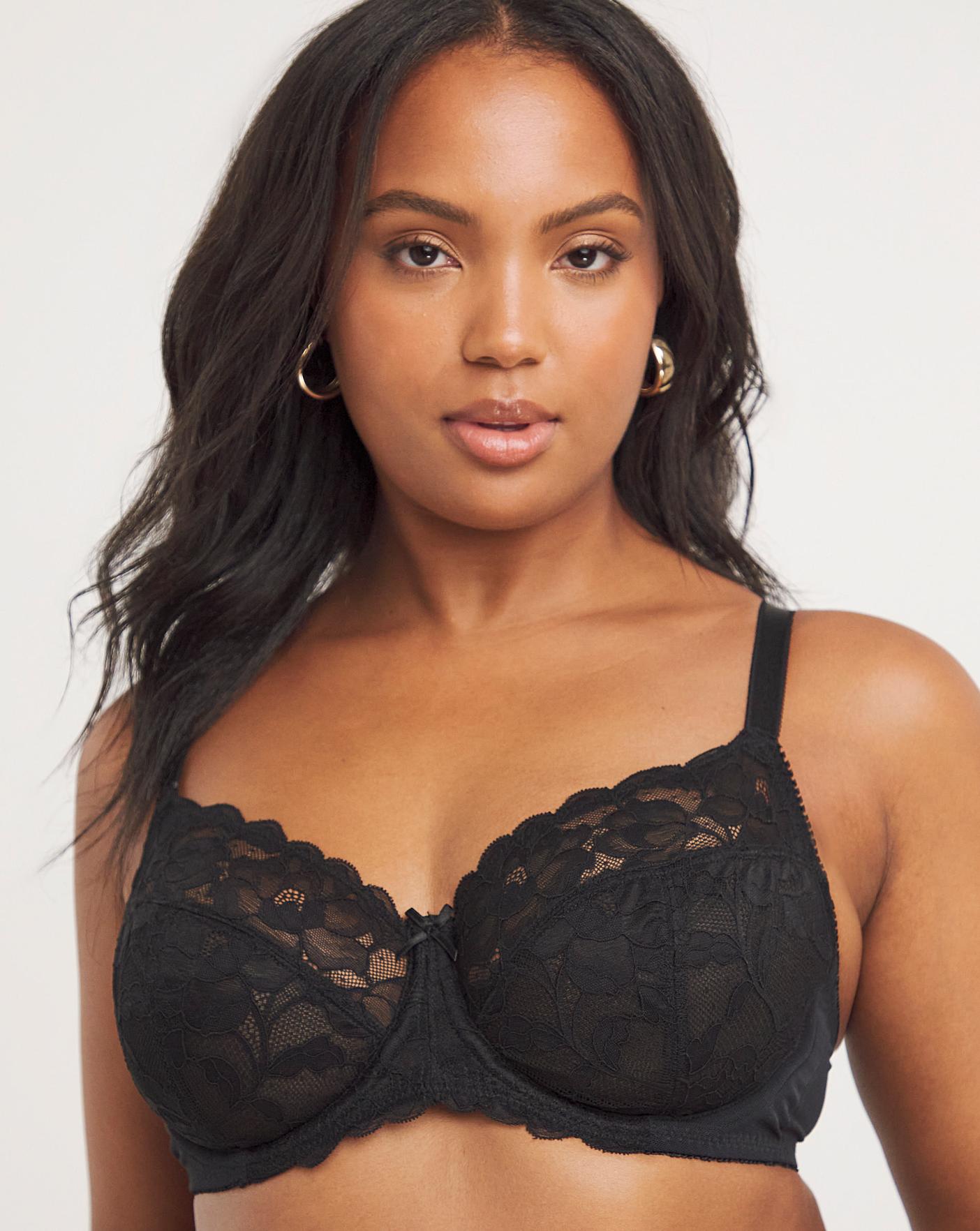 Ivy Lace Full Cup Value Black Bra