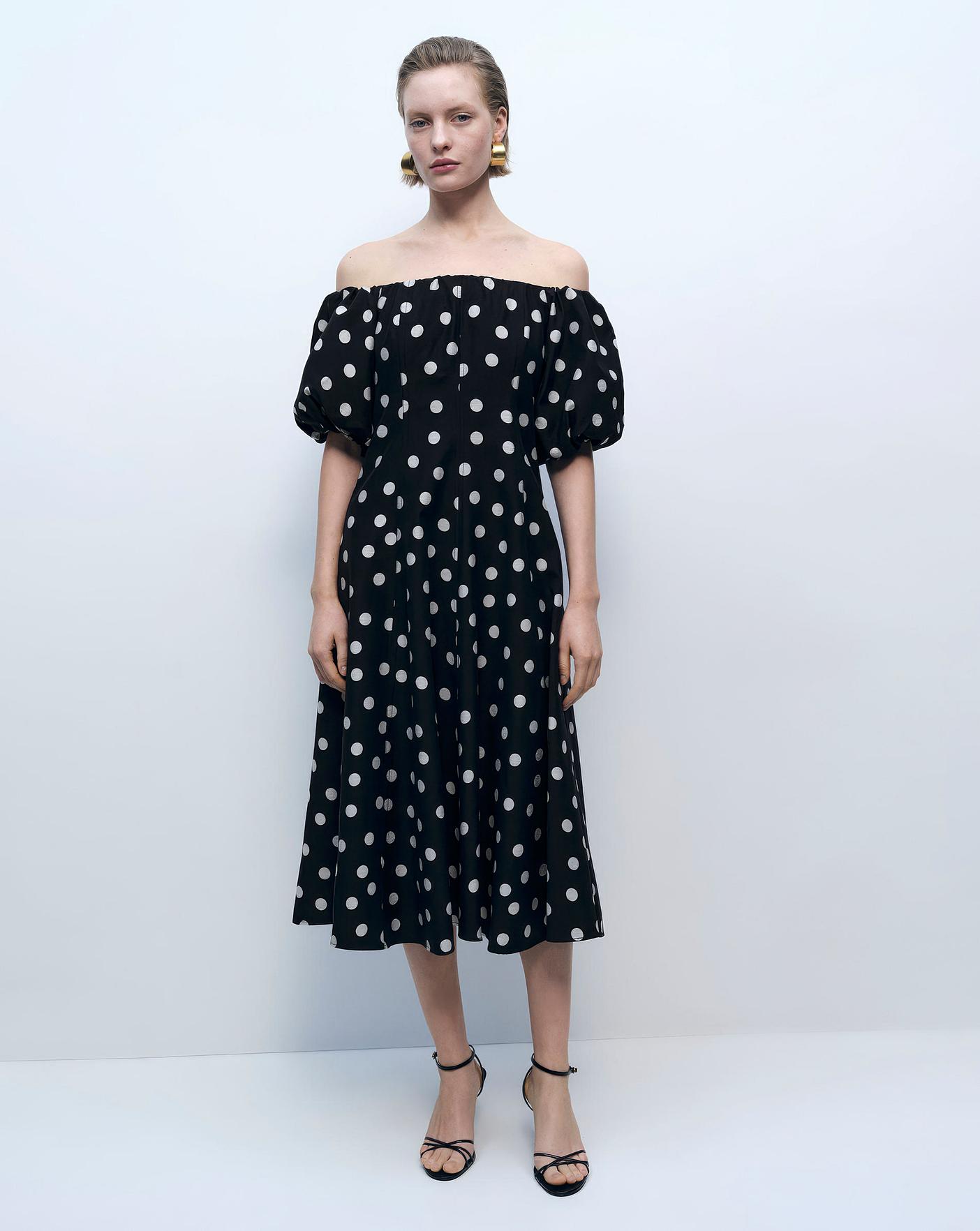 Mango Strapless Polka-Dot Dress | Oxendales Mango Strapless Polka-Dot Dress | Oxendales