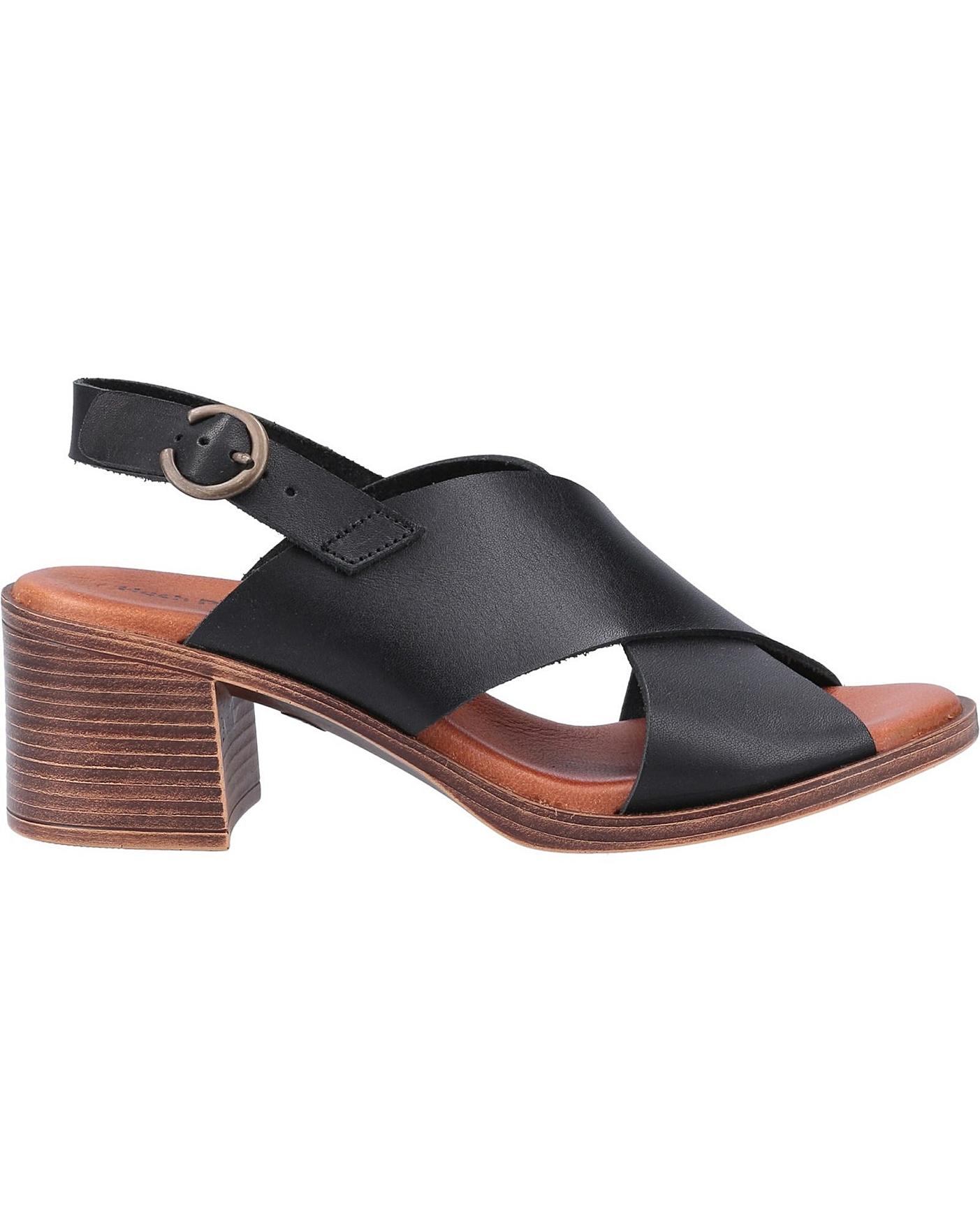 Buy Hush Puppies Black Georgia Heeled Sandals from the Next UK online shop