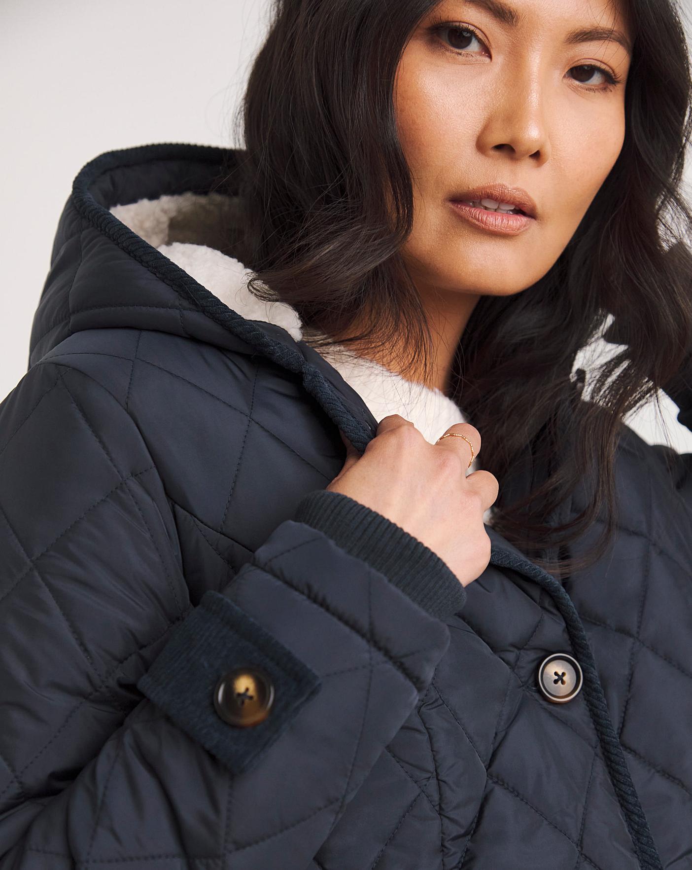 Julipa Longline Quilted Hooded Coat | Crazy Clearance