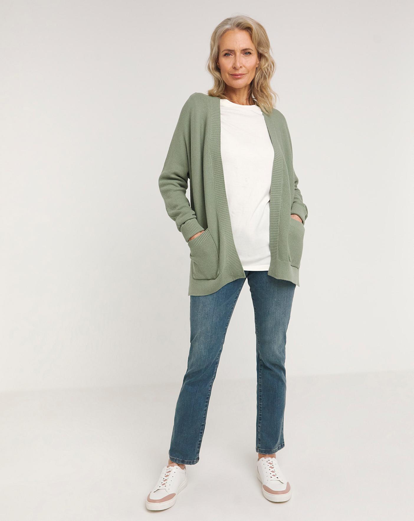 Cotton cardigan with on sale pockets