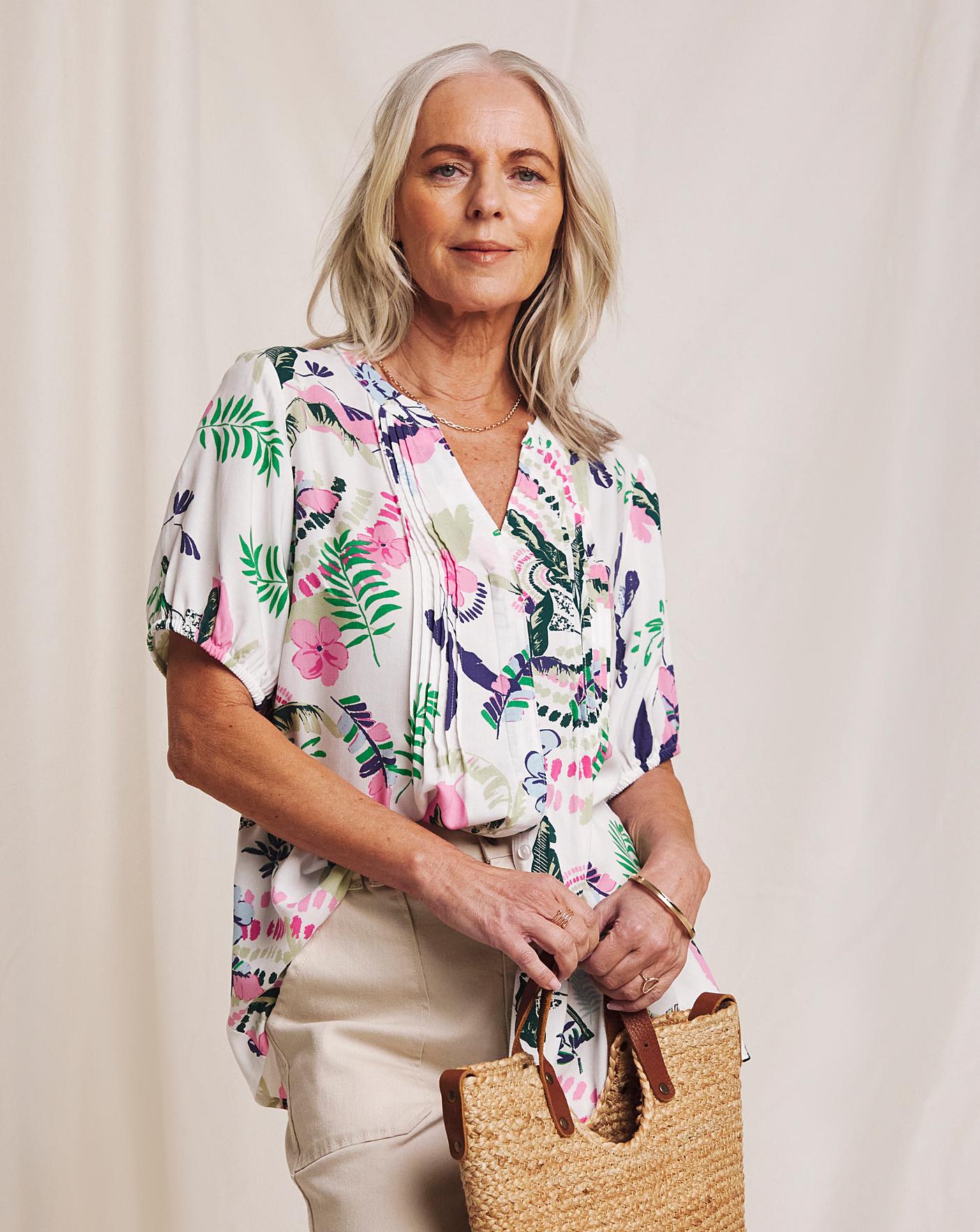 nowos pintuck short blouse ピンタックショートブラウス