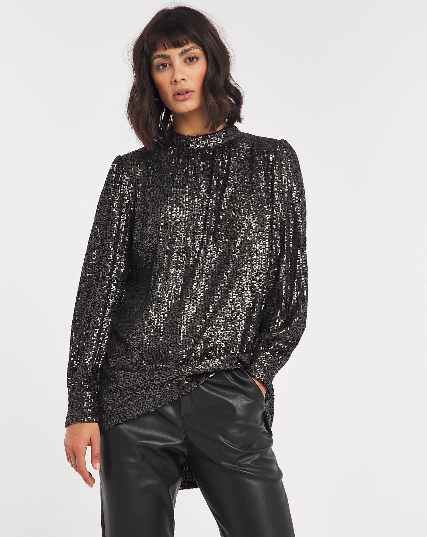 sequin blouse