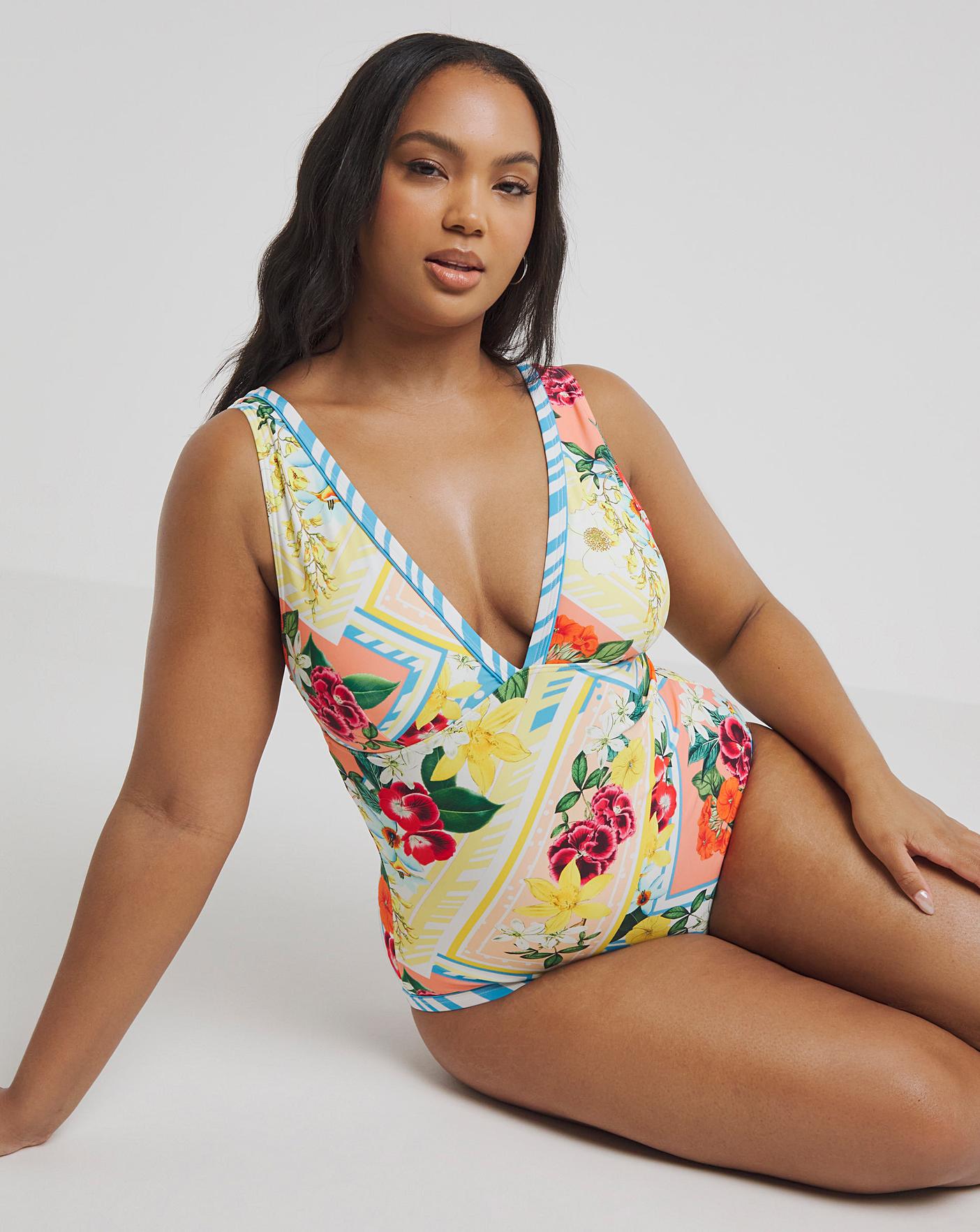 Figleaves Frida Non Wired Swimsuit Simply Be