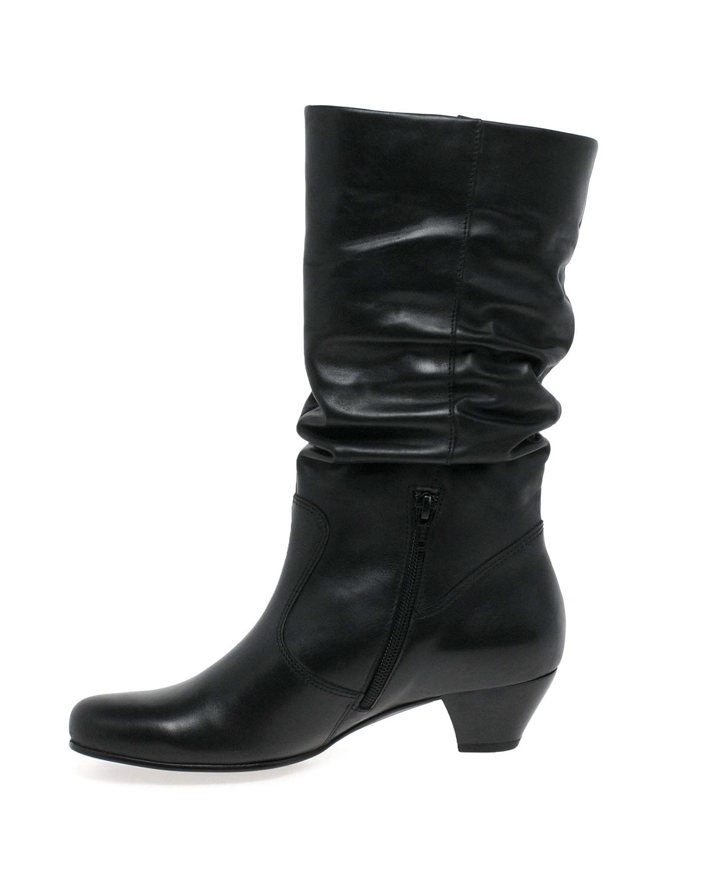 gabor rachel leather wide calf boots