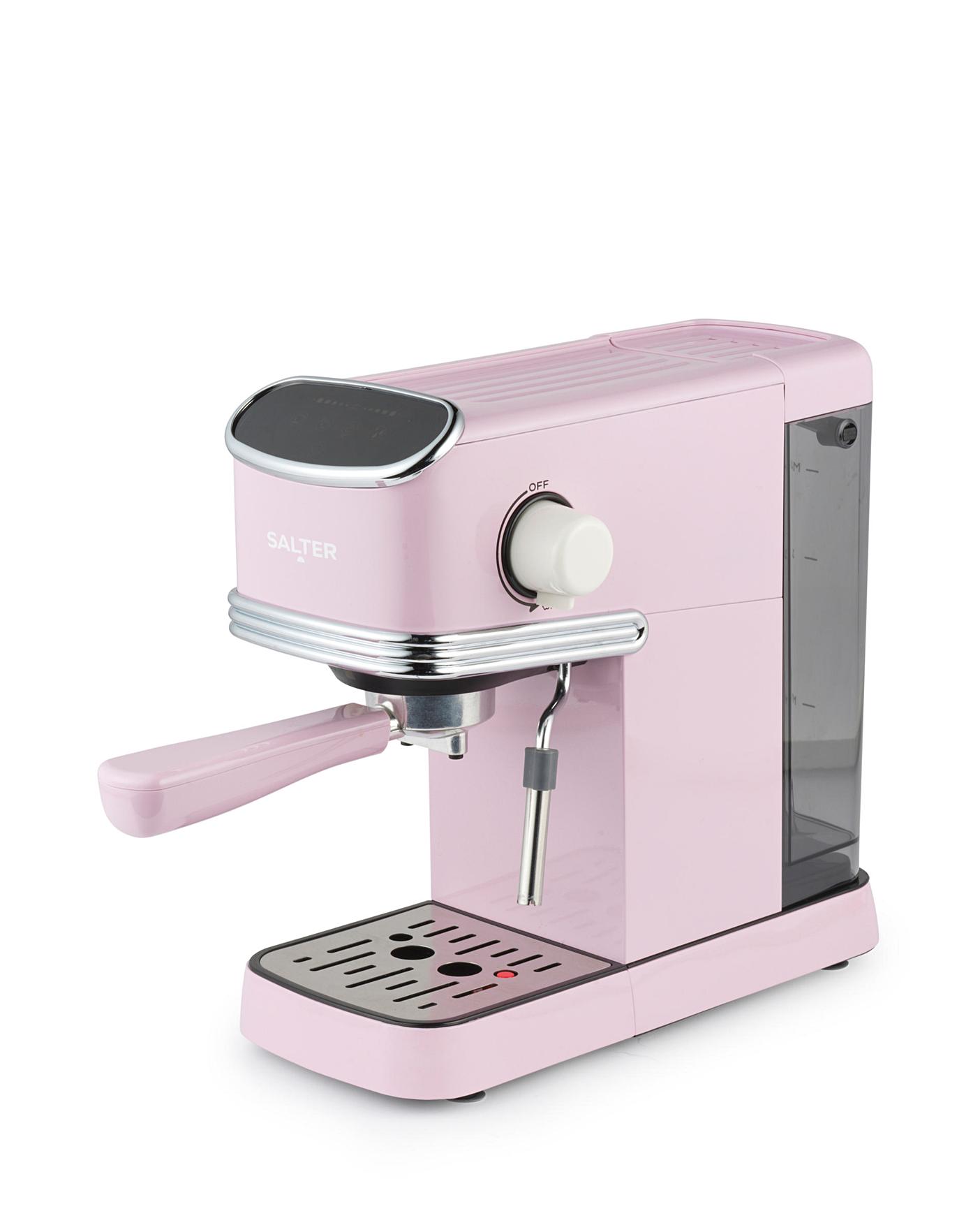 Salter Retro Pink Espresso Machine Oxendales