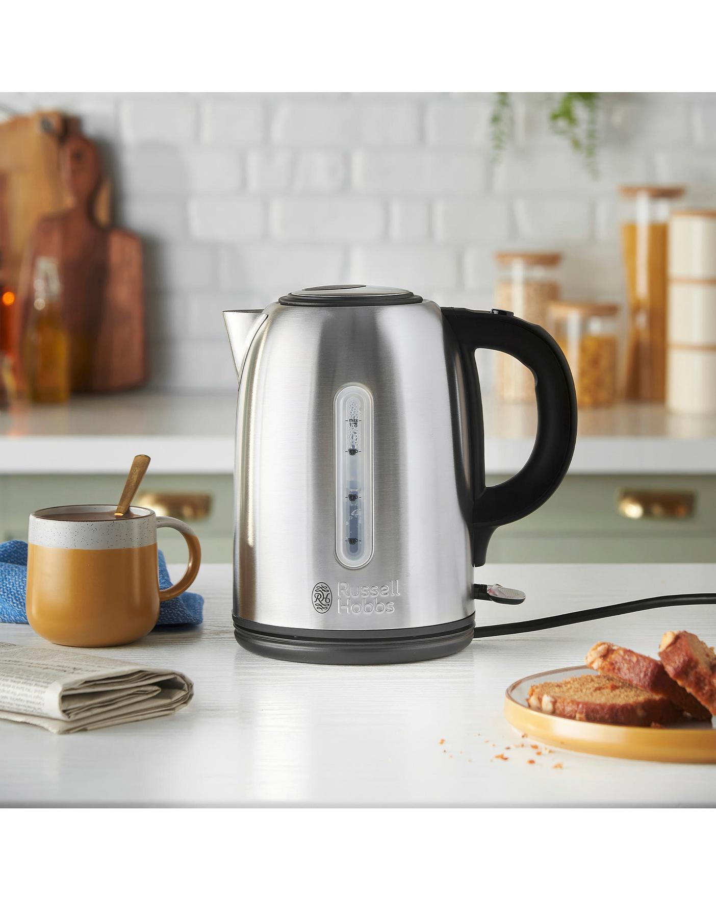 Stainless Steel Currys Quiet Boil Kettle Russell Hobbs Quiet Mark