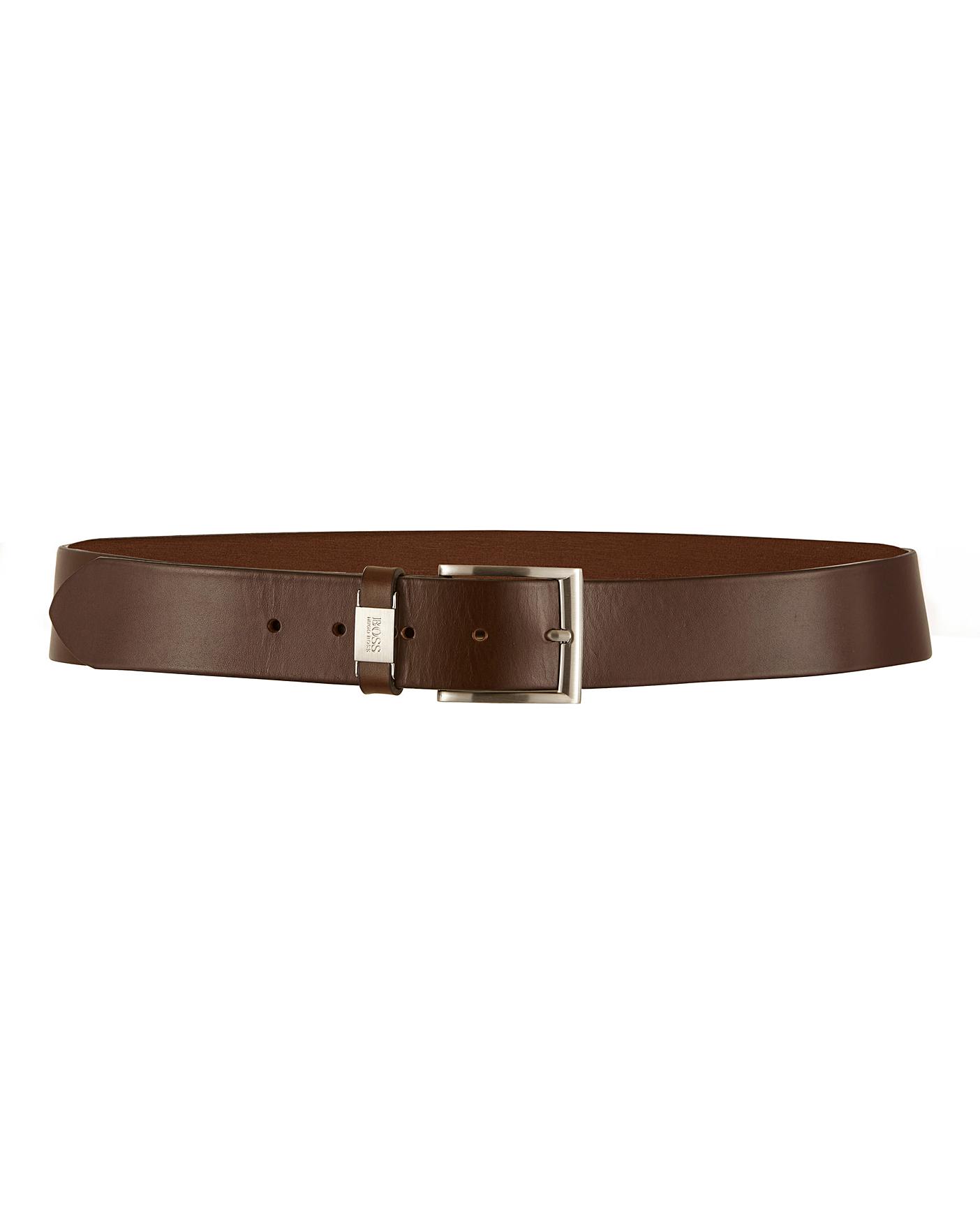 boss connio leather belt