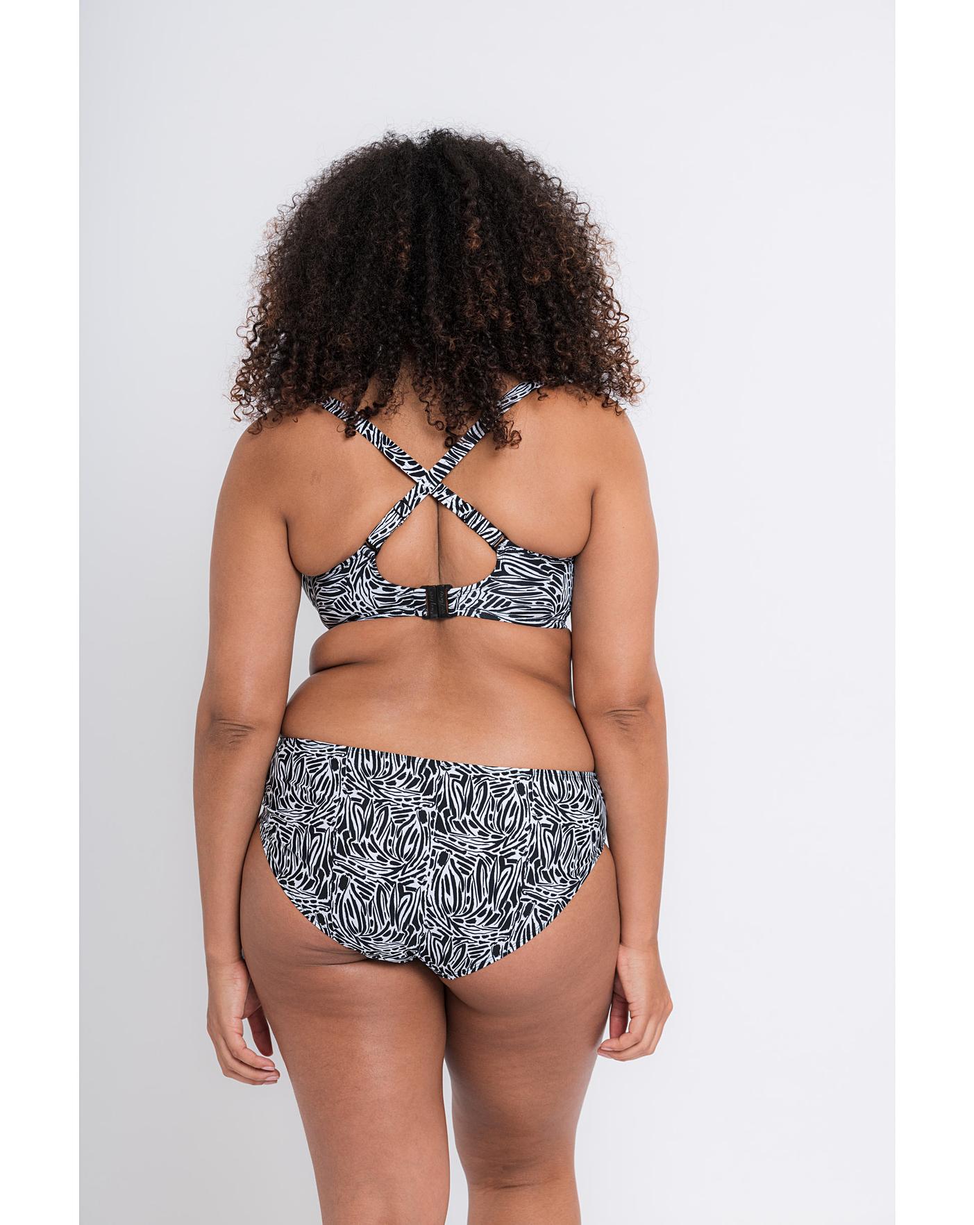 Curvy Kate Sundown Bandeau Bikini Black Print - 30D