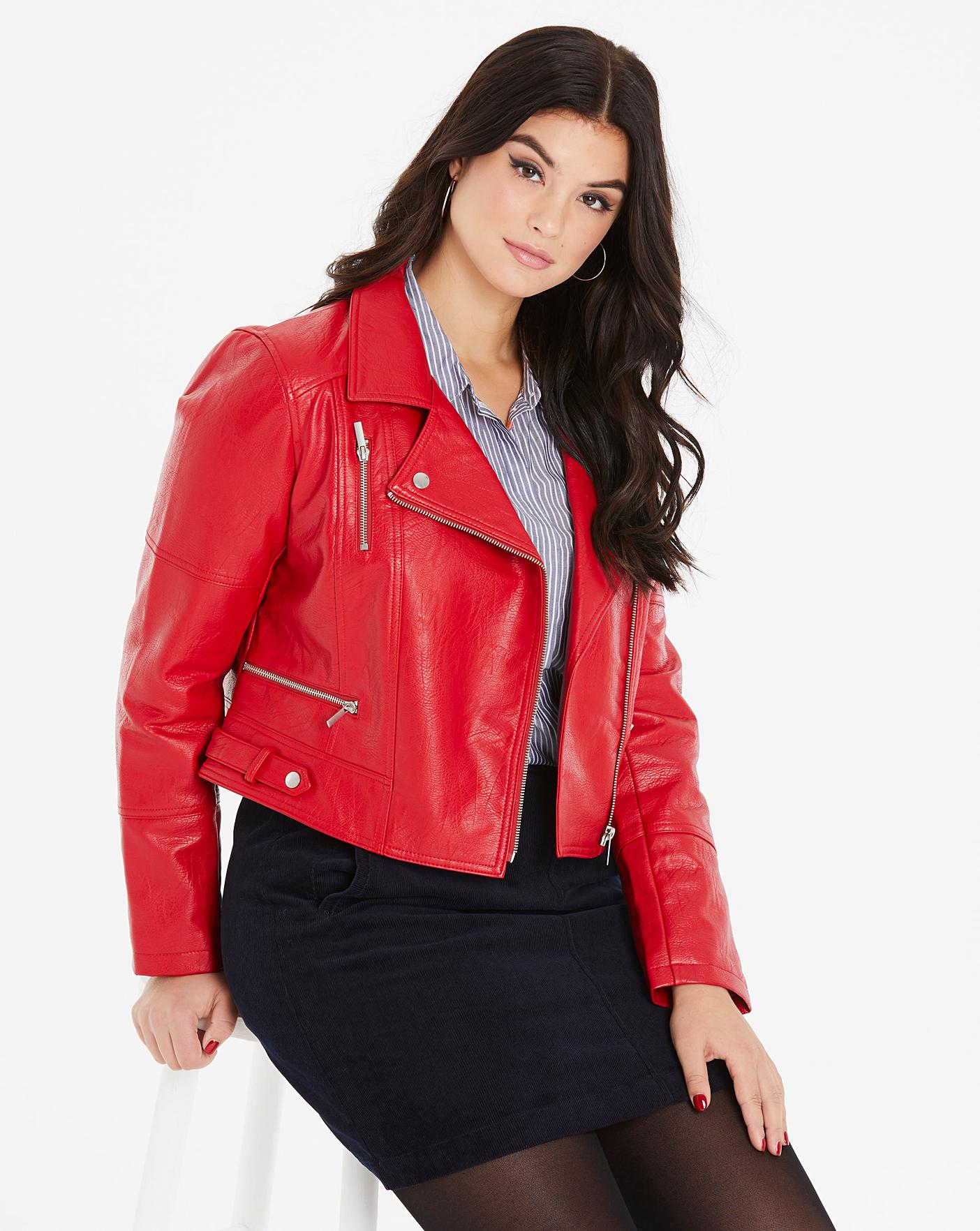 oasis curve biker jacket