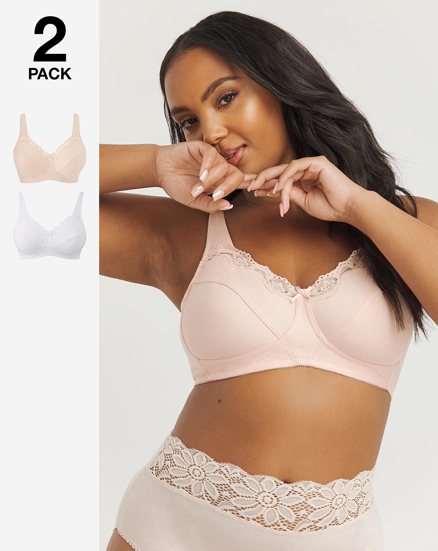 Pack of 2 Non-wired Lace Bras