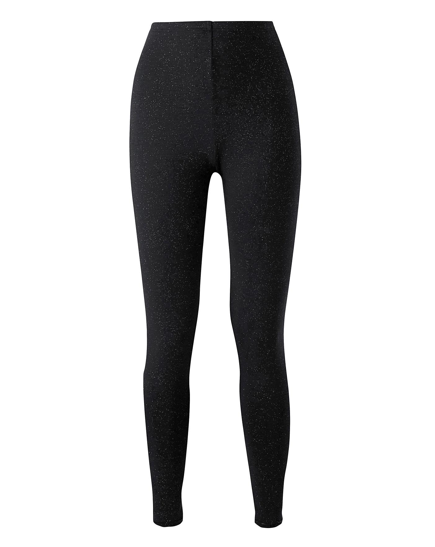 Thermal Black Sparkle Leggings House of Bath