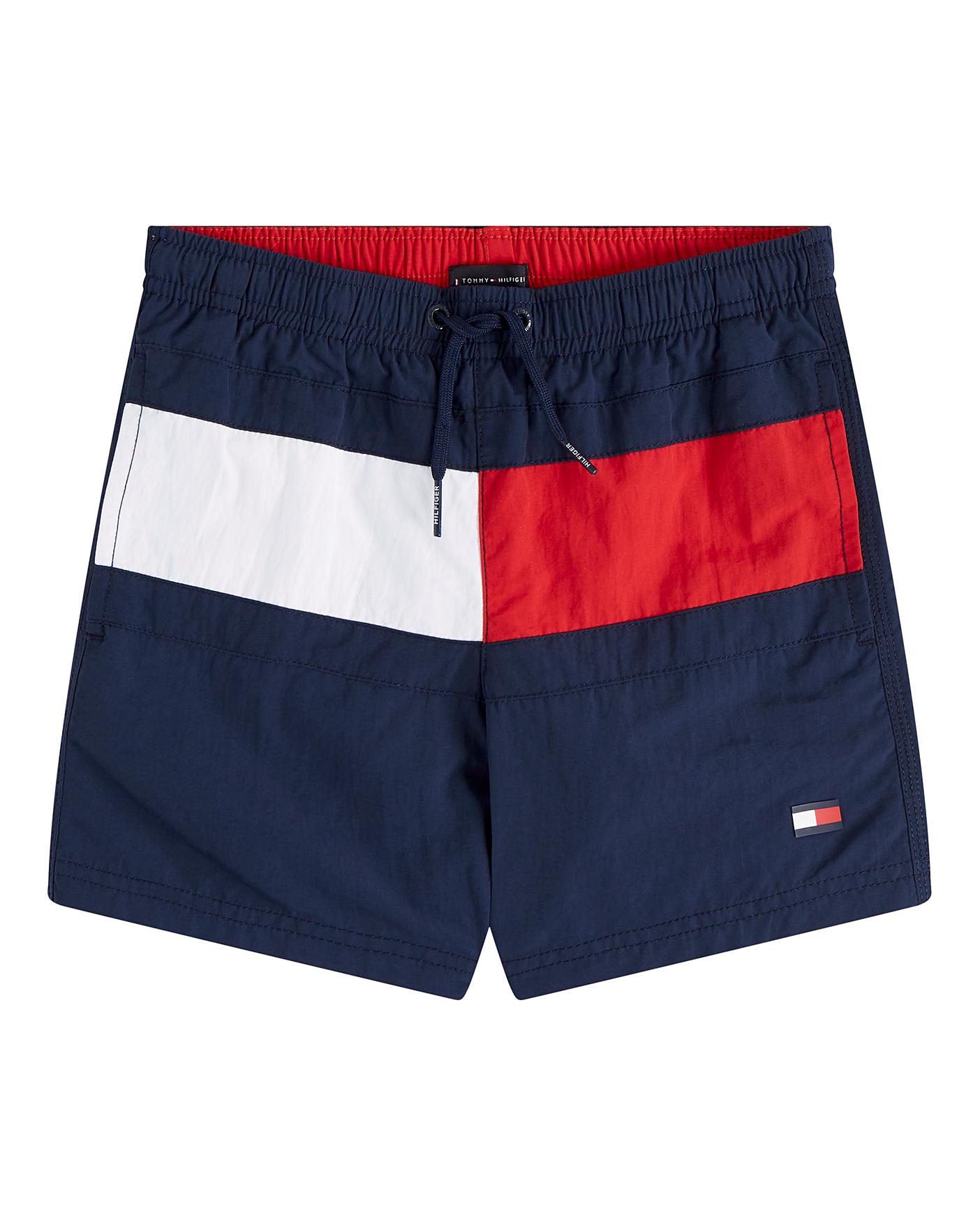 tommy hilfiger flag swim shorts