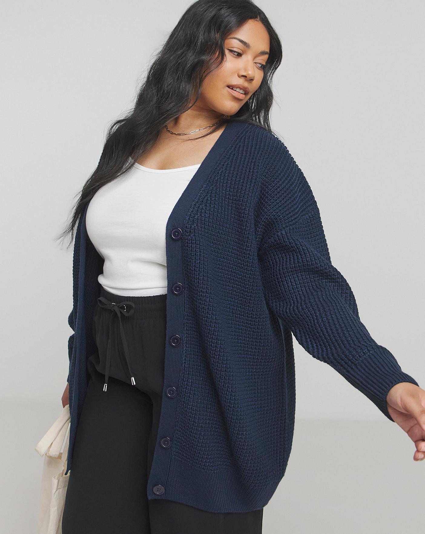 Boyfriend cardigan navy best sale