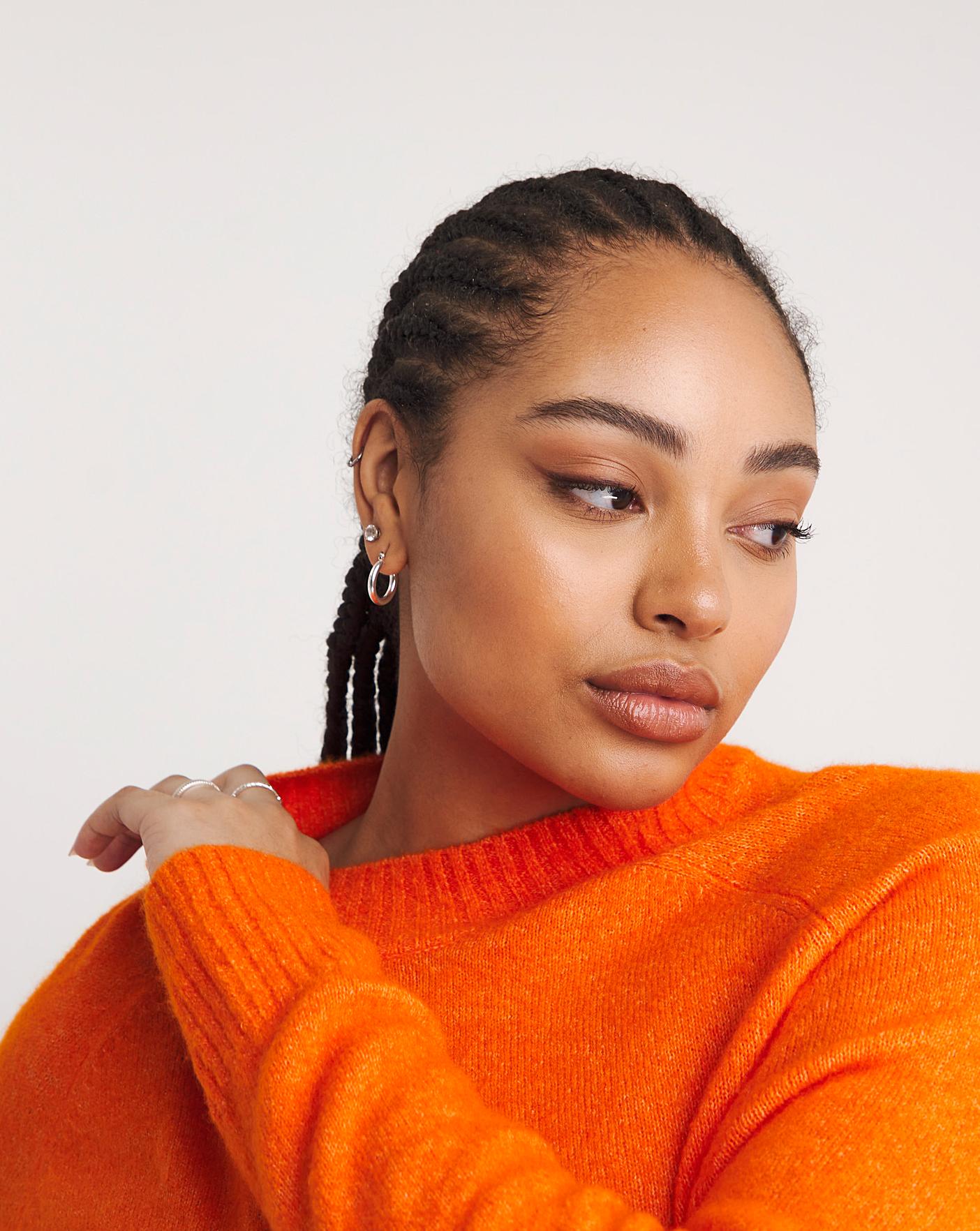 Orange Colour Pop Slouchy Jumper | Fashion World