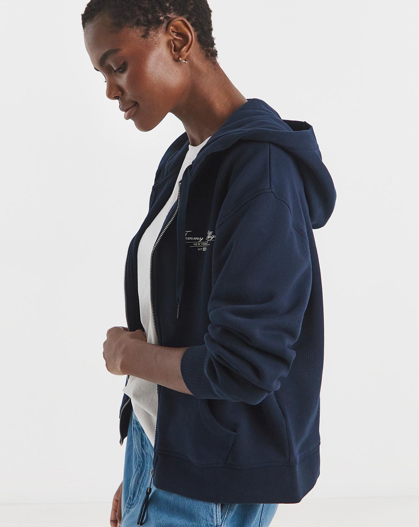Tommy Hilfiger Script Zip Hoodie | Oxendales