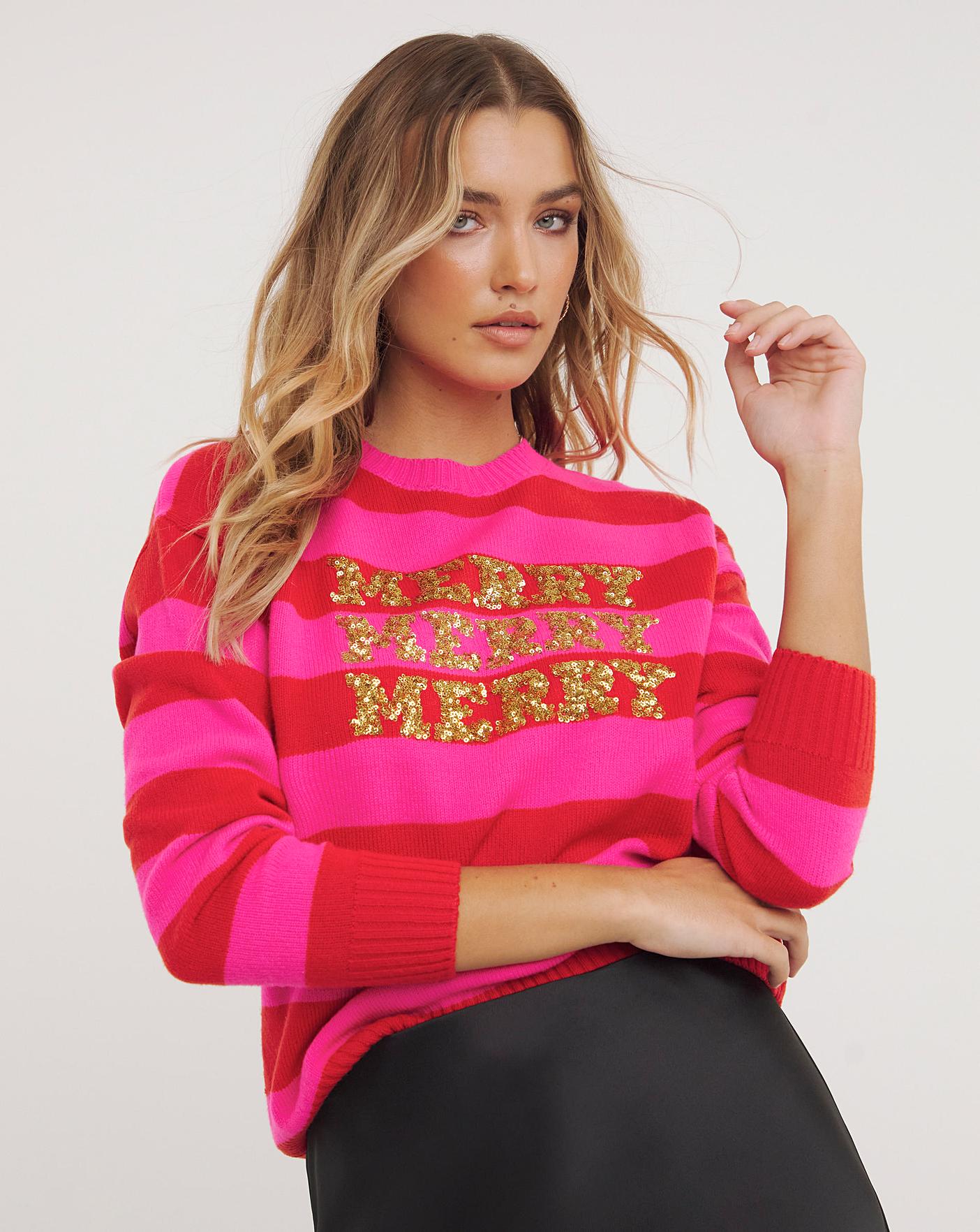 Sequin hot sale xmas jumper