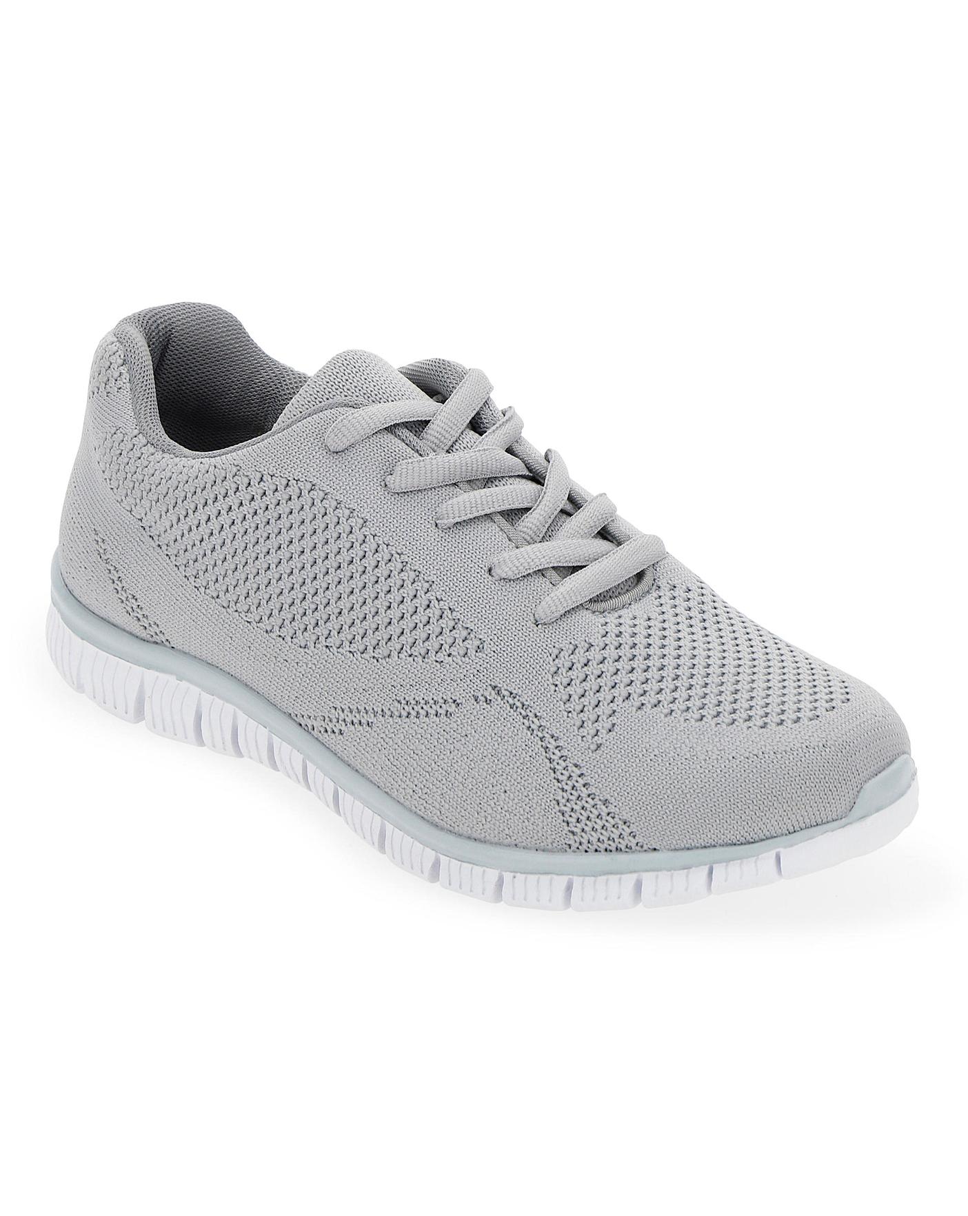 Cushion Walk Lace Up Trainers EEE Fit | Marisota