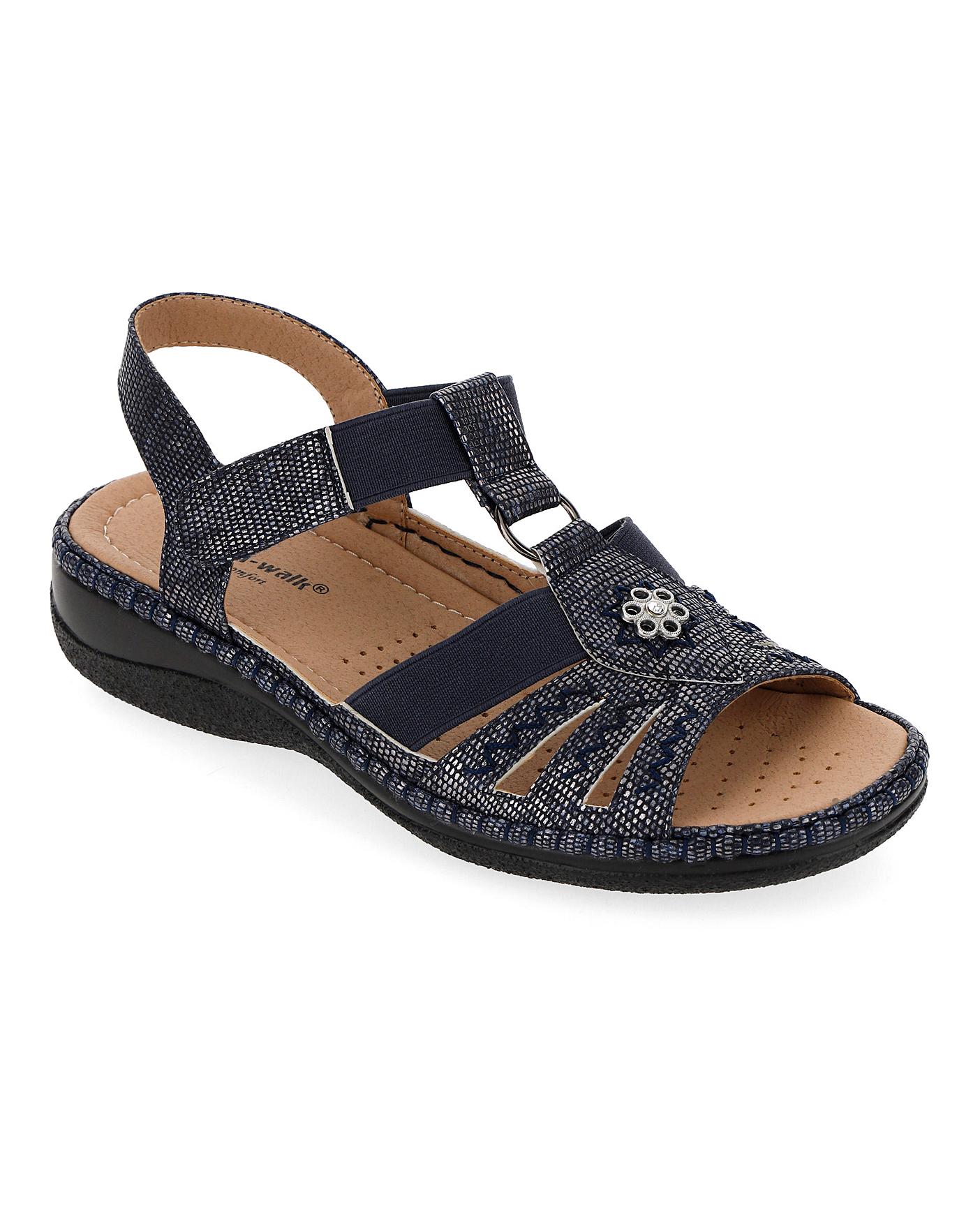 Cushion Walk Strappy Sandals EEE Fit | Oxendales