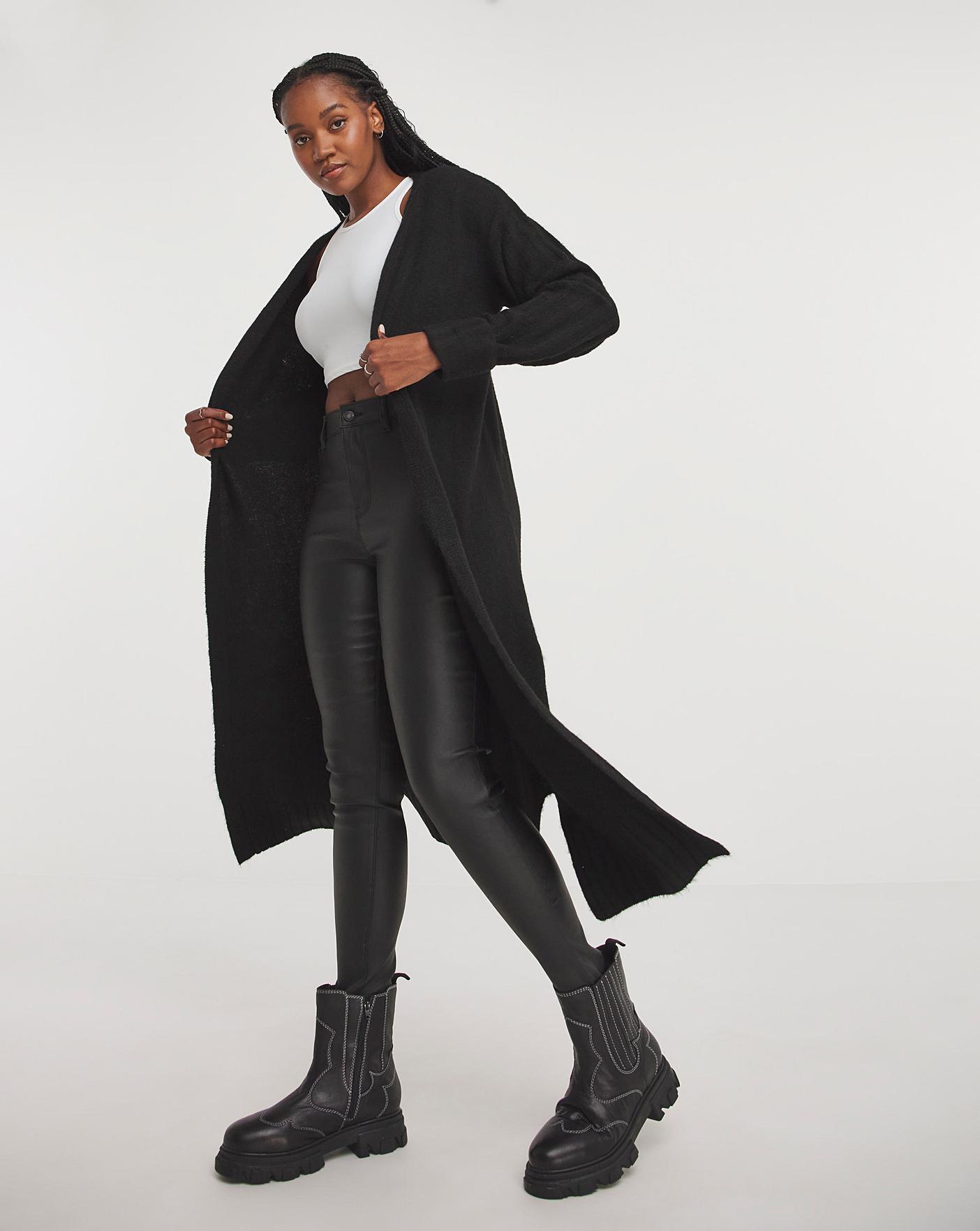 Black 2024 maxi cardigan