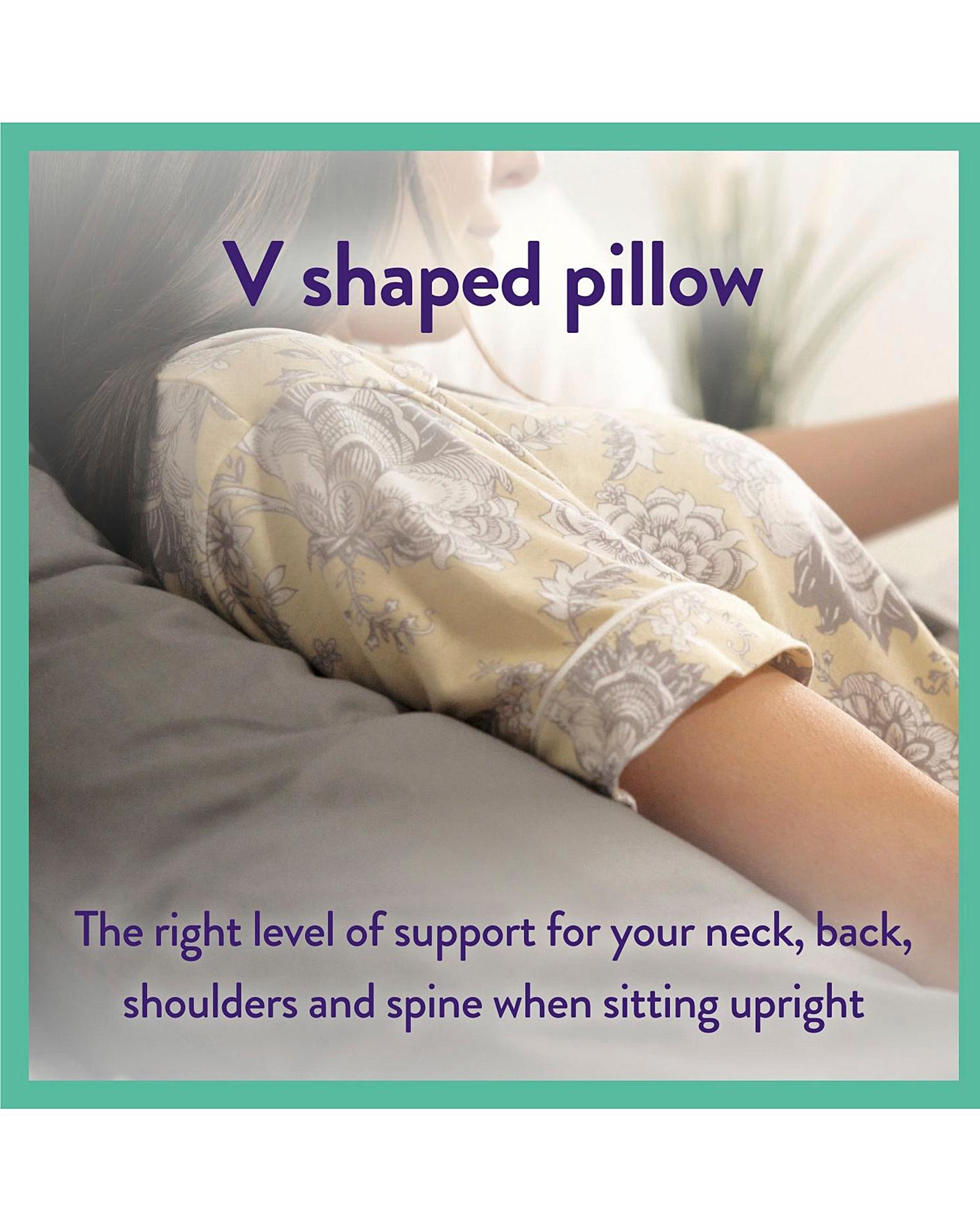 V shaped hot sale pillow tesco