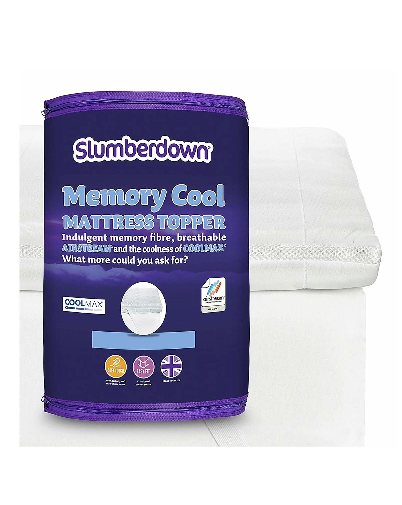 Slumberdown Memory Cool Mattress Topper J D Williams