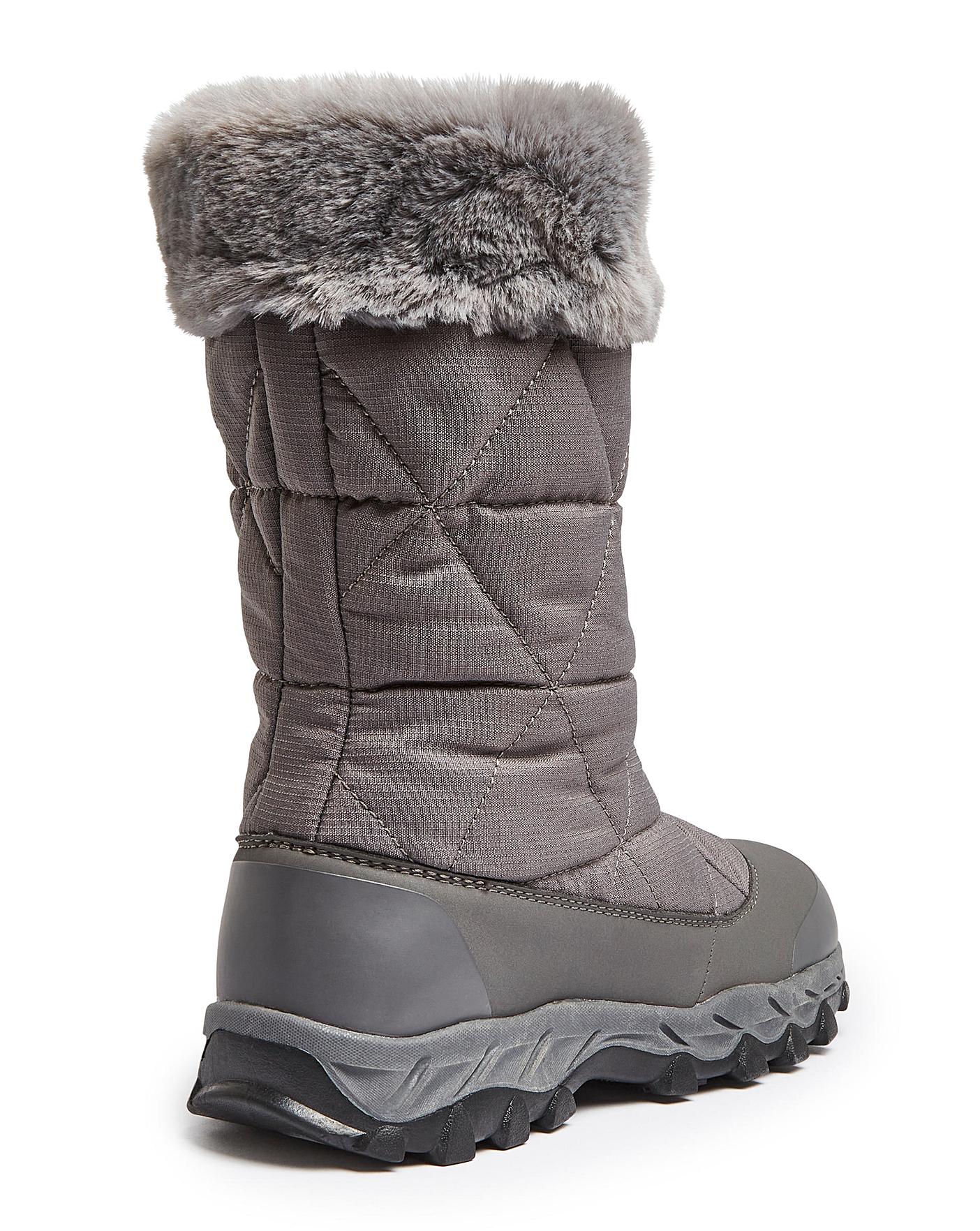 ladies snow boots wide fit