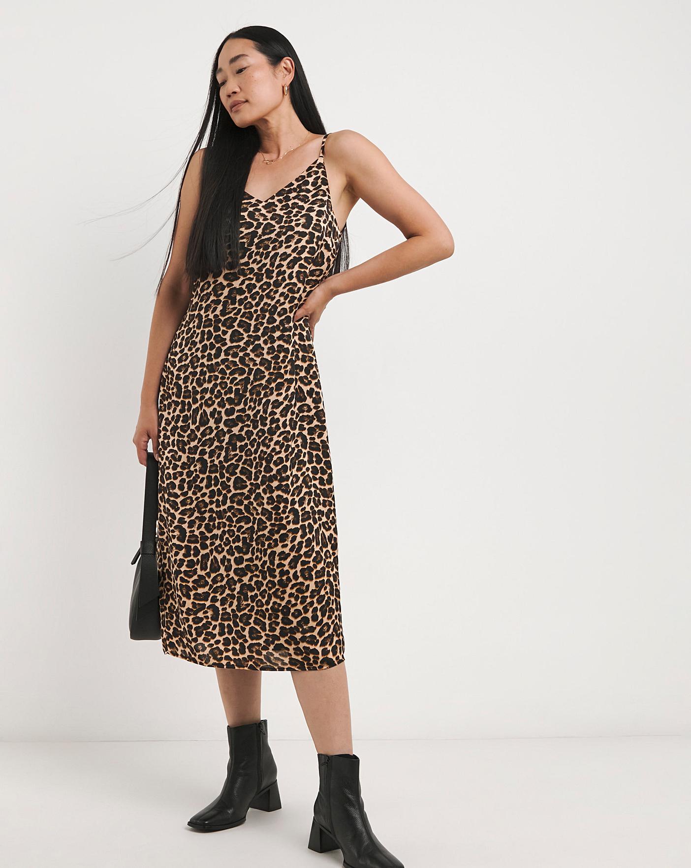 Leopard Print Cami Midi Dress Premier Man