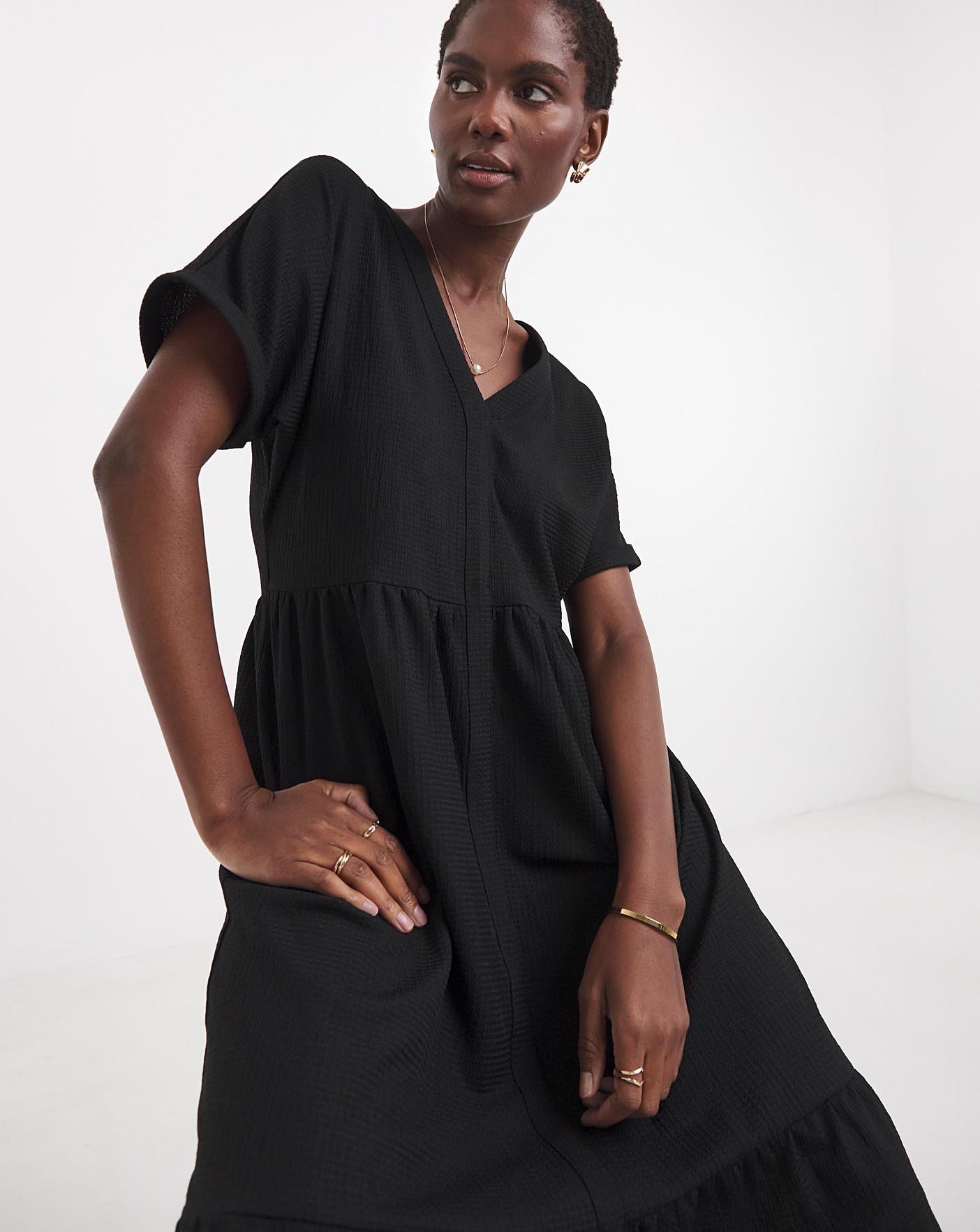 Textured Jersey Smock Dress | Oxendales