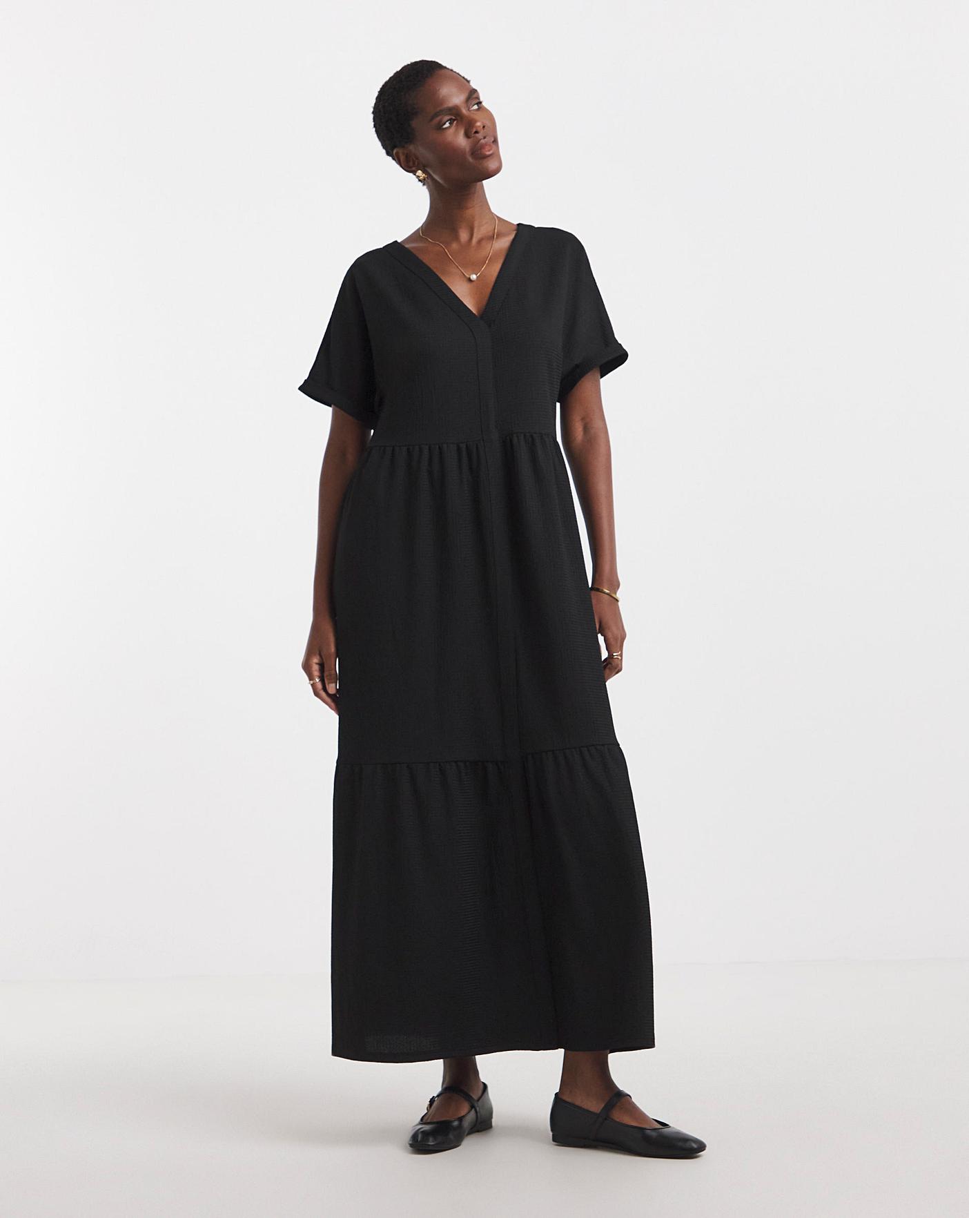 Textured Jersey Smock Dress | Oxendales