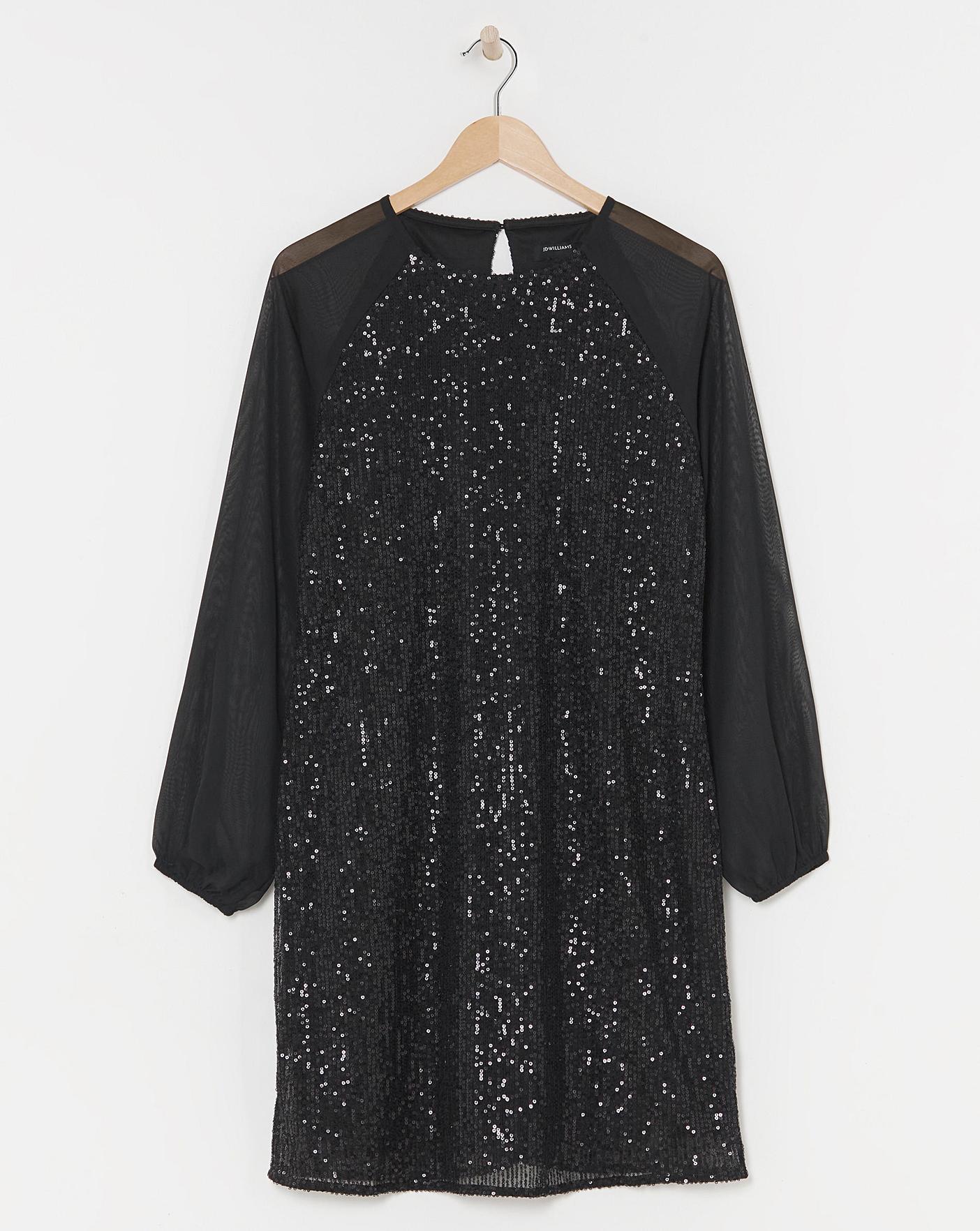 Sequin Shift Dress | Oxendales