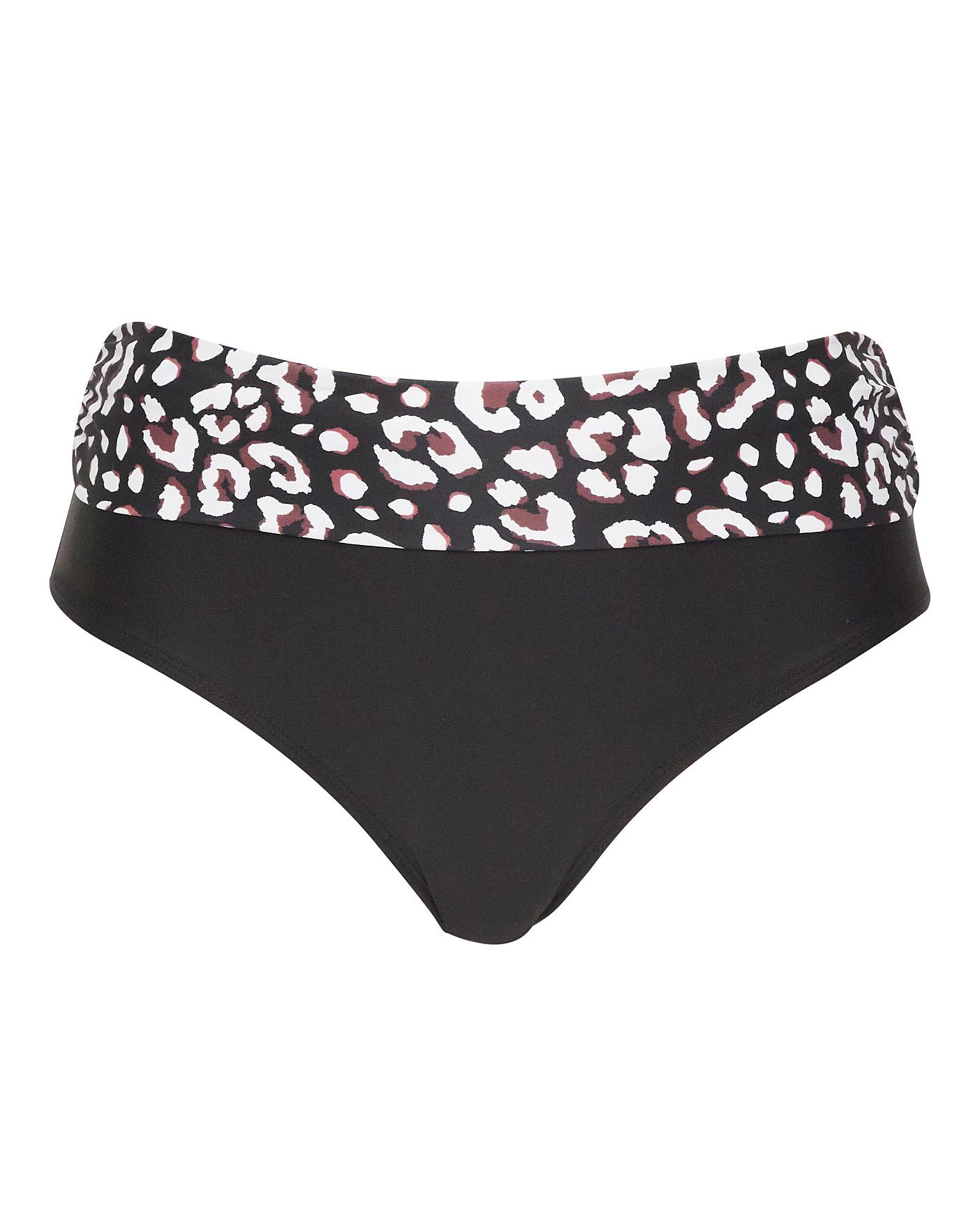 Mix and Match Fold Top Bikini Bottoms Simply Be