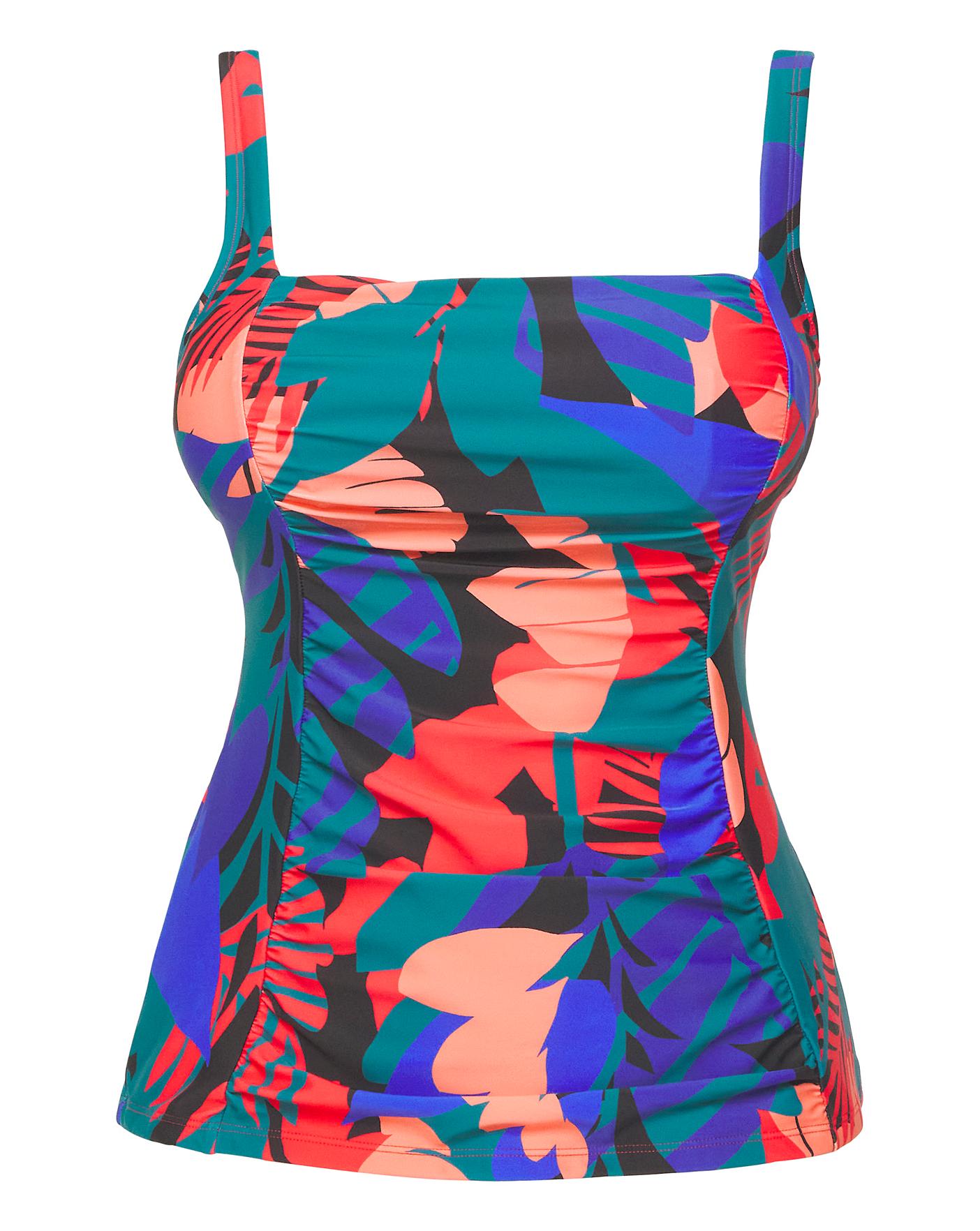 Mix and Match Square Neck Tankini Top