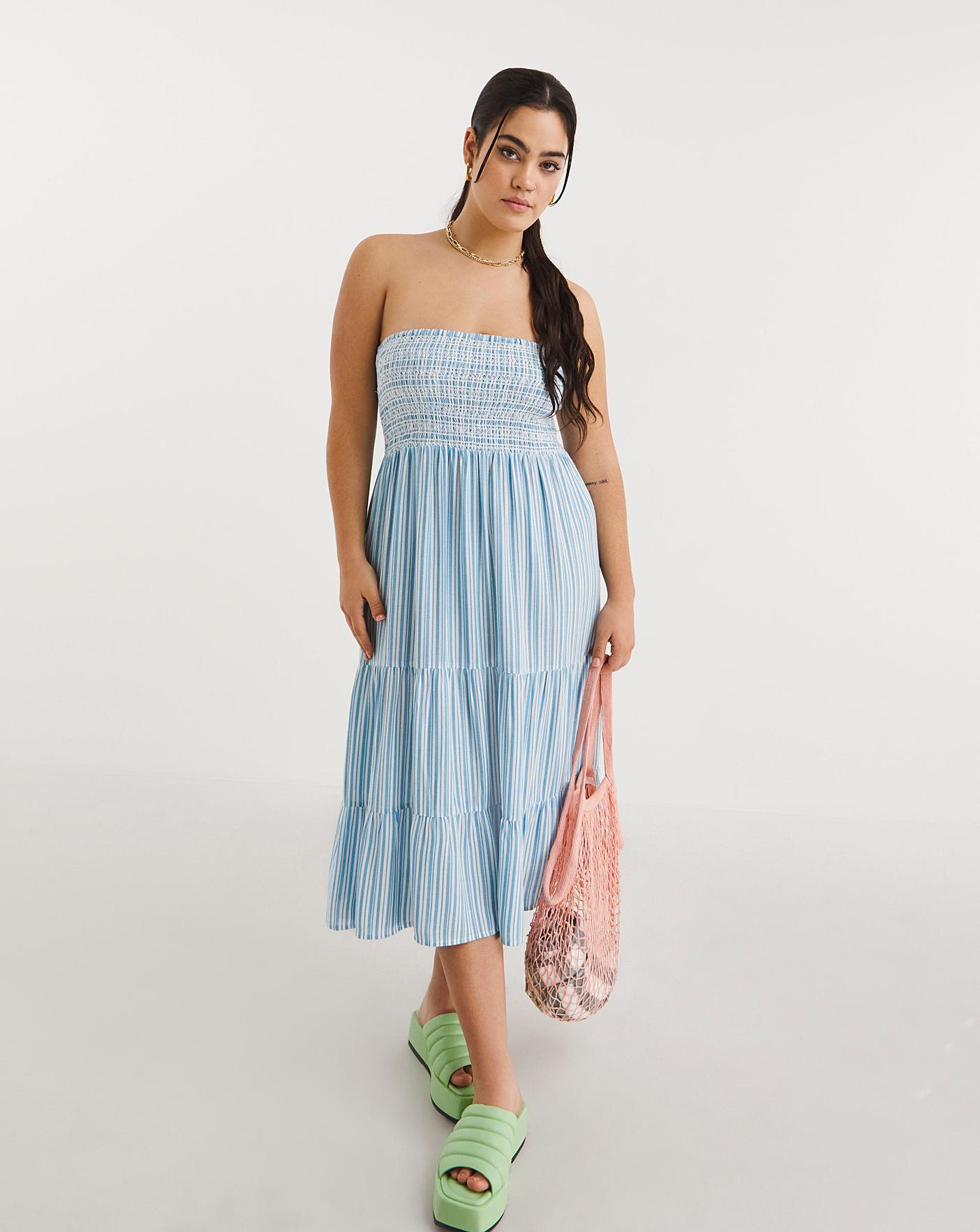 Bandeau midi hot sale beach dress