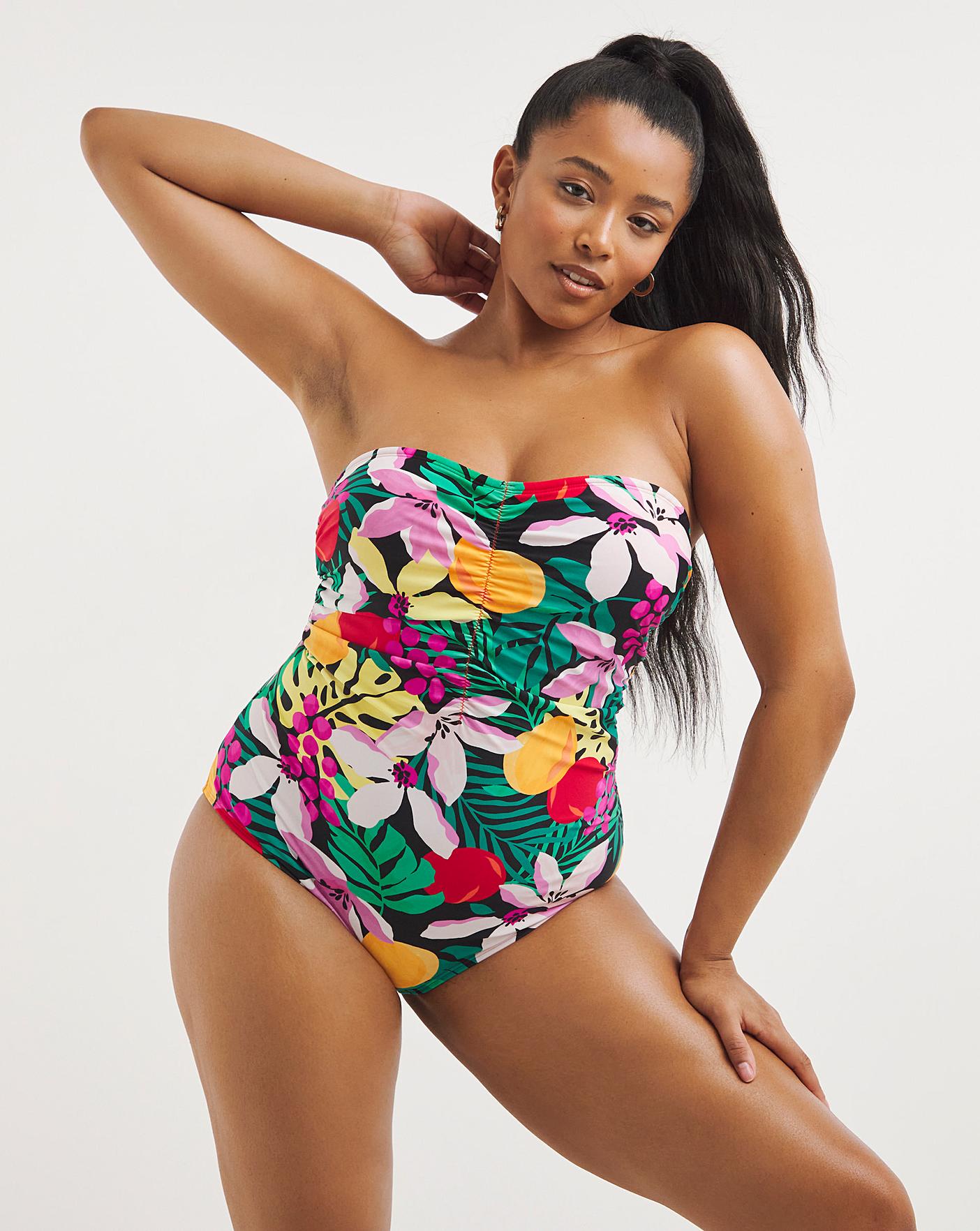 Bandeau one piece 2025 bathing suits