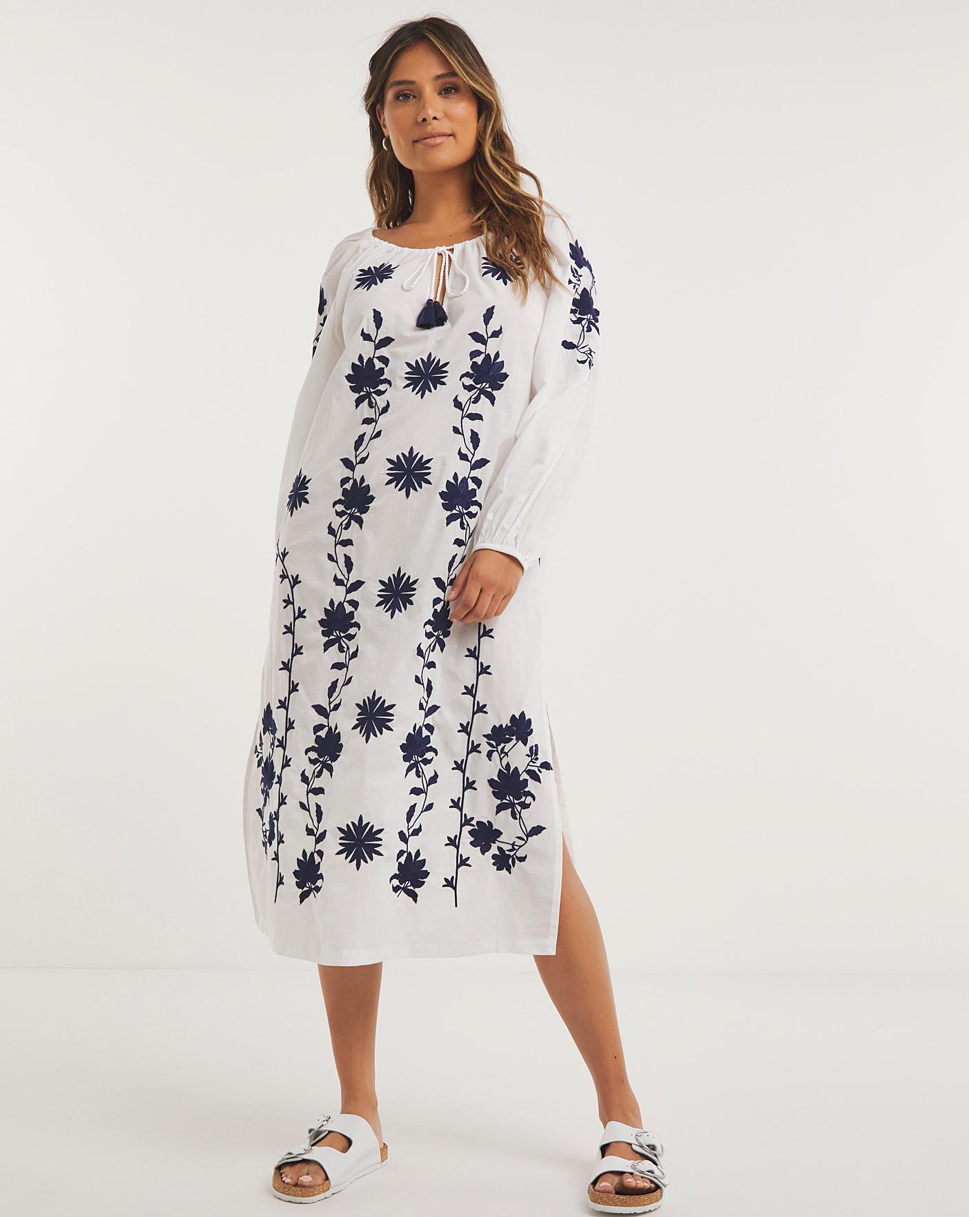 Joanna hope on sale embroidered maxi dress