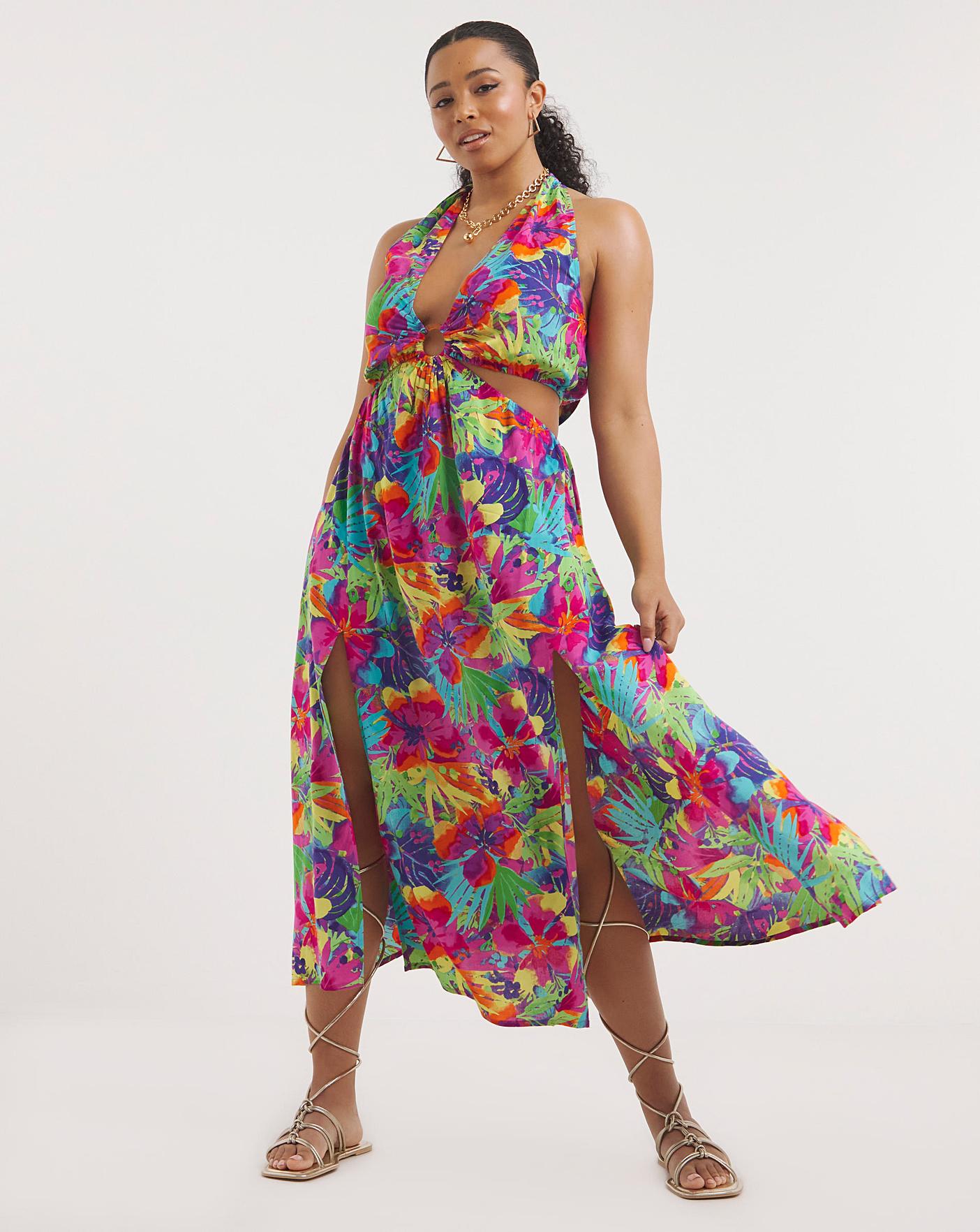 Malibu floral maxi discount dress