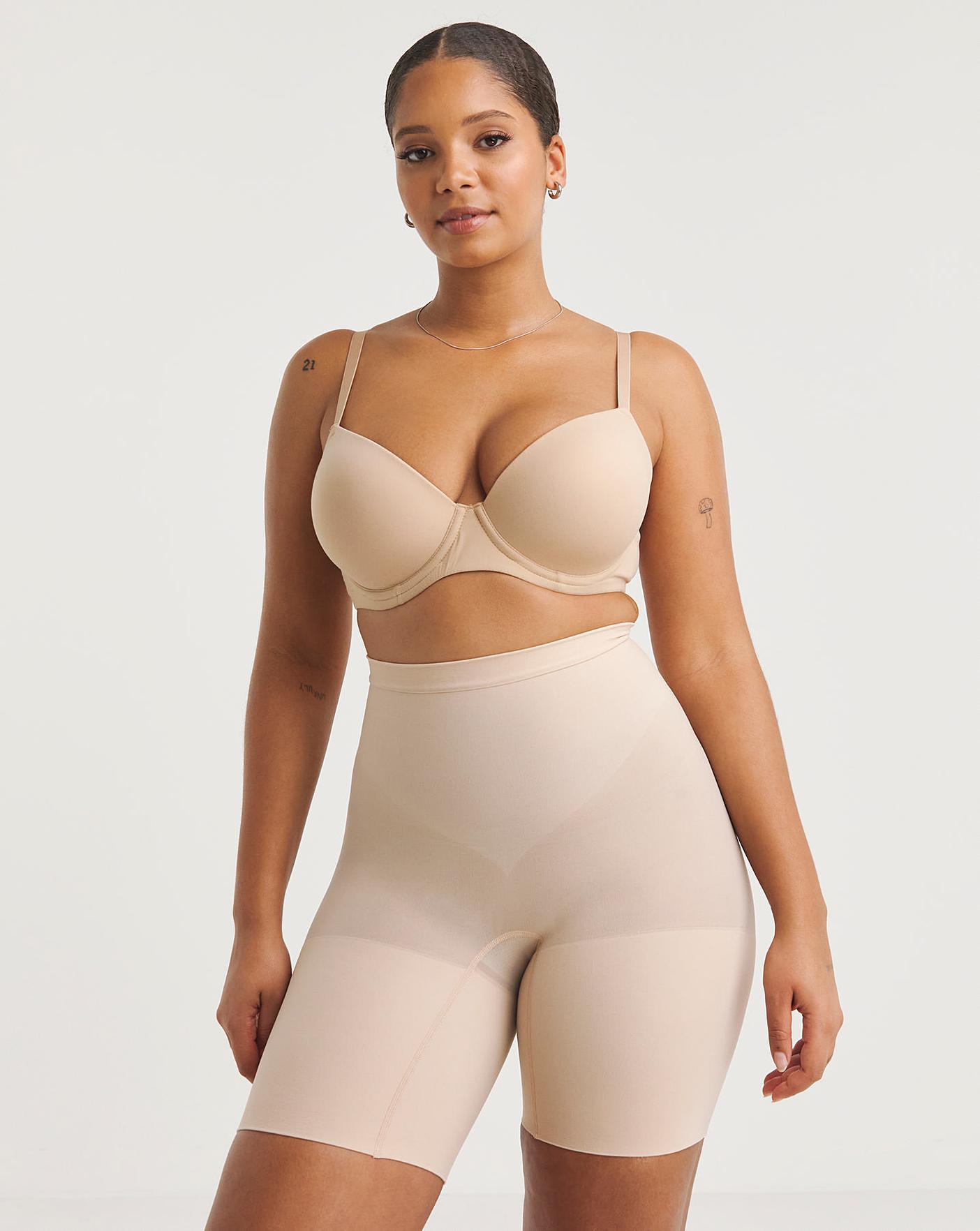 SPANX Power Shorts Body Shaper for Women Soft Nude 1X at  Women's  Clothing store