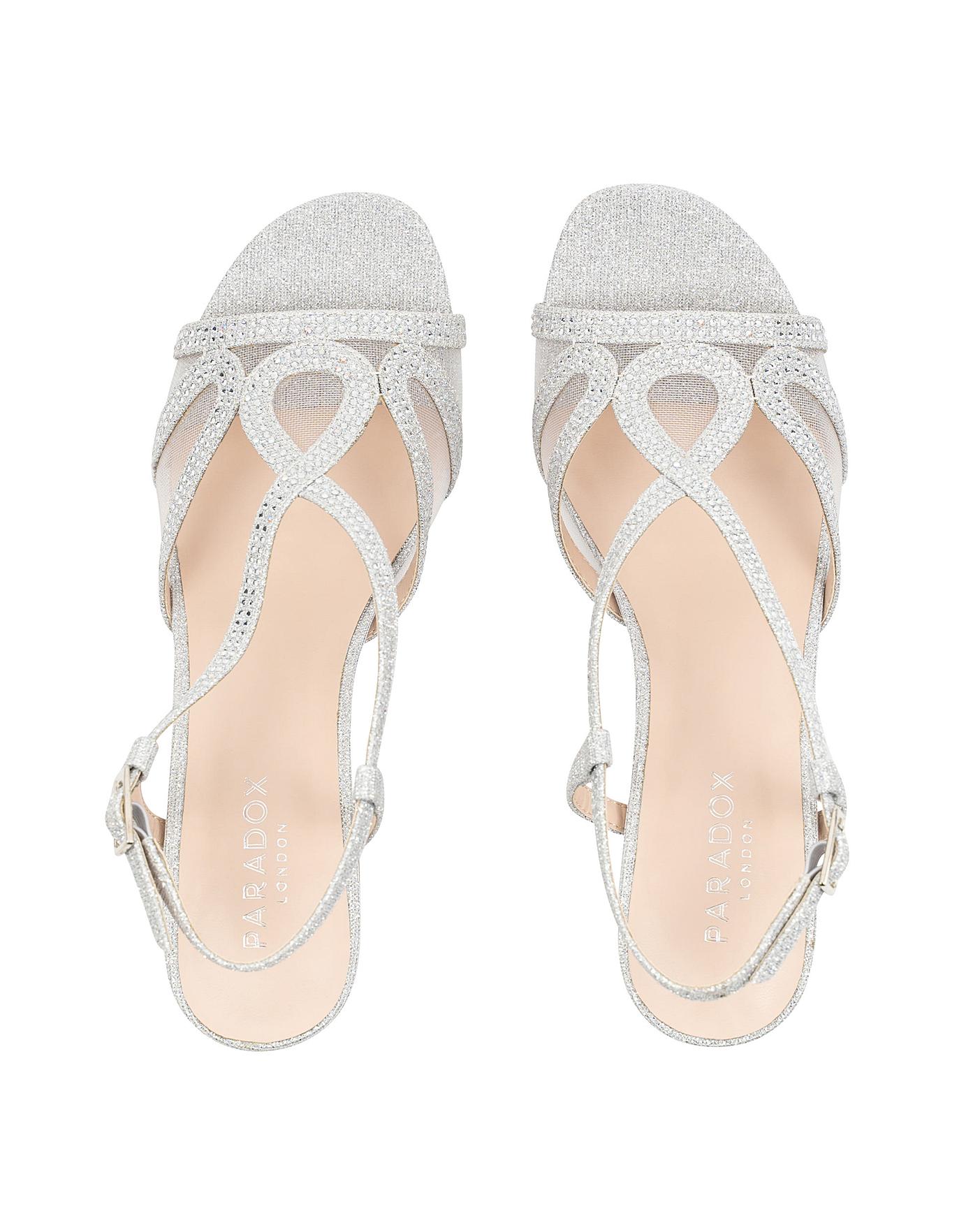 Paradox silver sandals shop