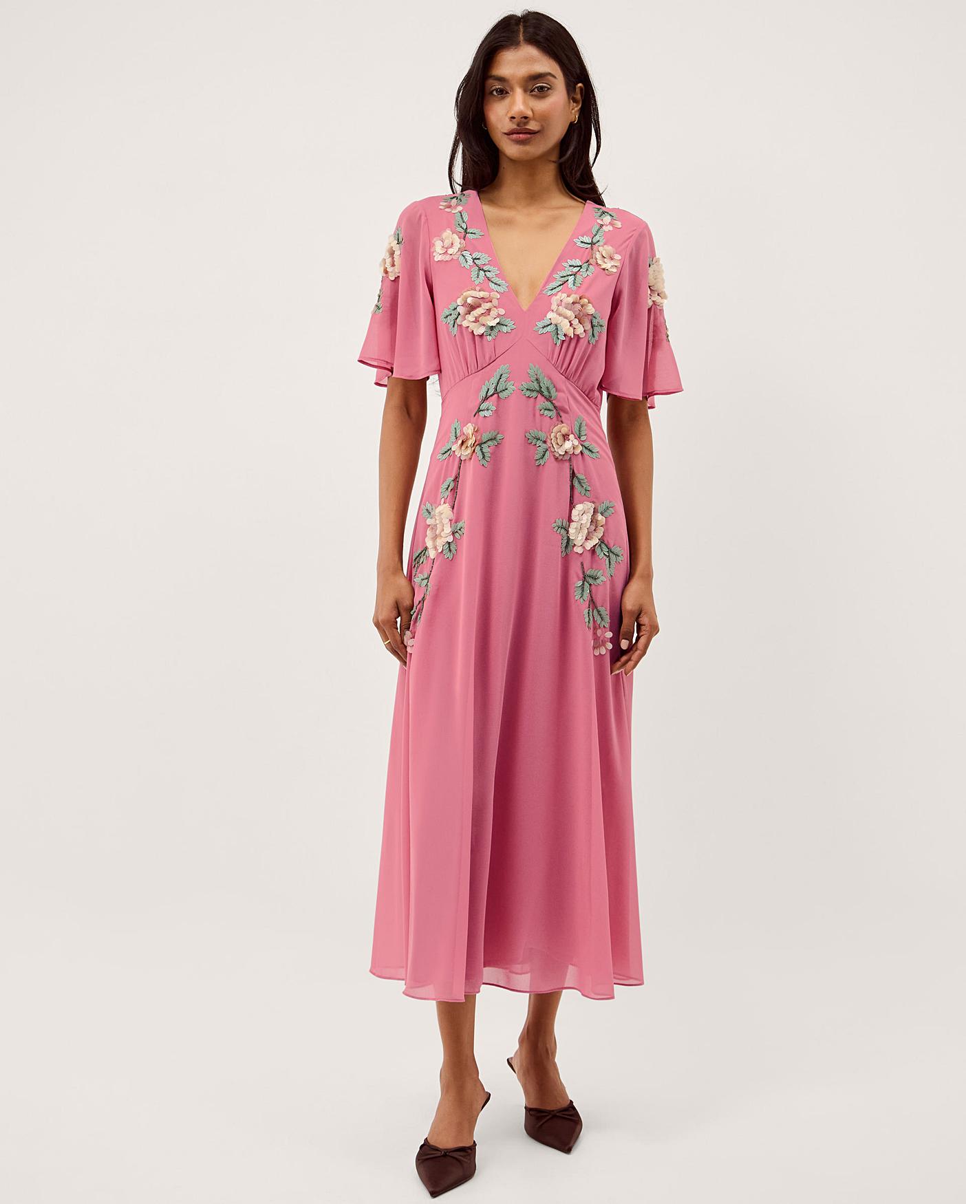 Monsoon Cora Floral Midi Dress | Oxendales