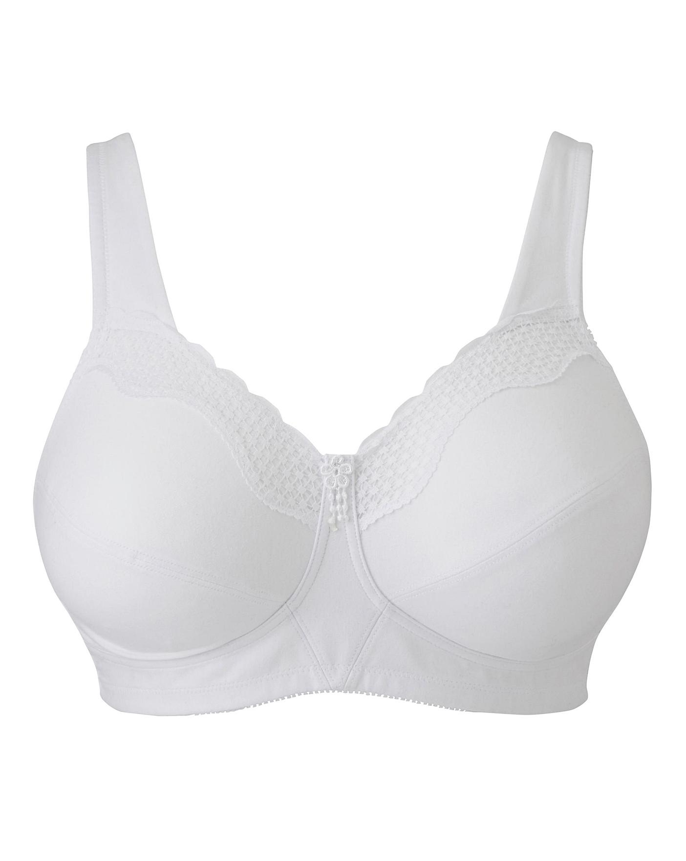 Buy ANGELFORM Women's Cotton Non Padded Non-Wired Bra  (8904205512103_White_38) at
