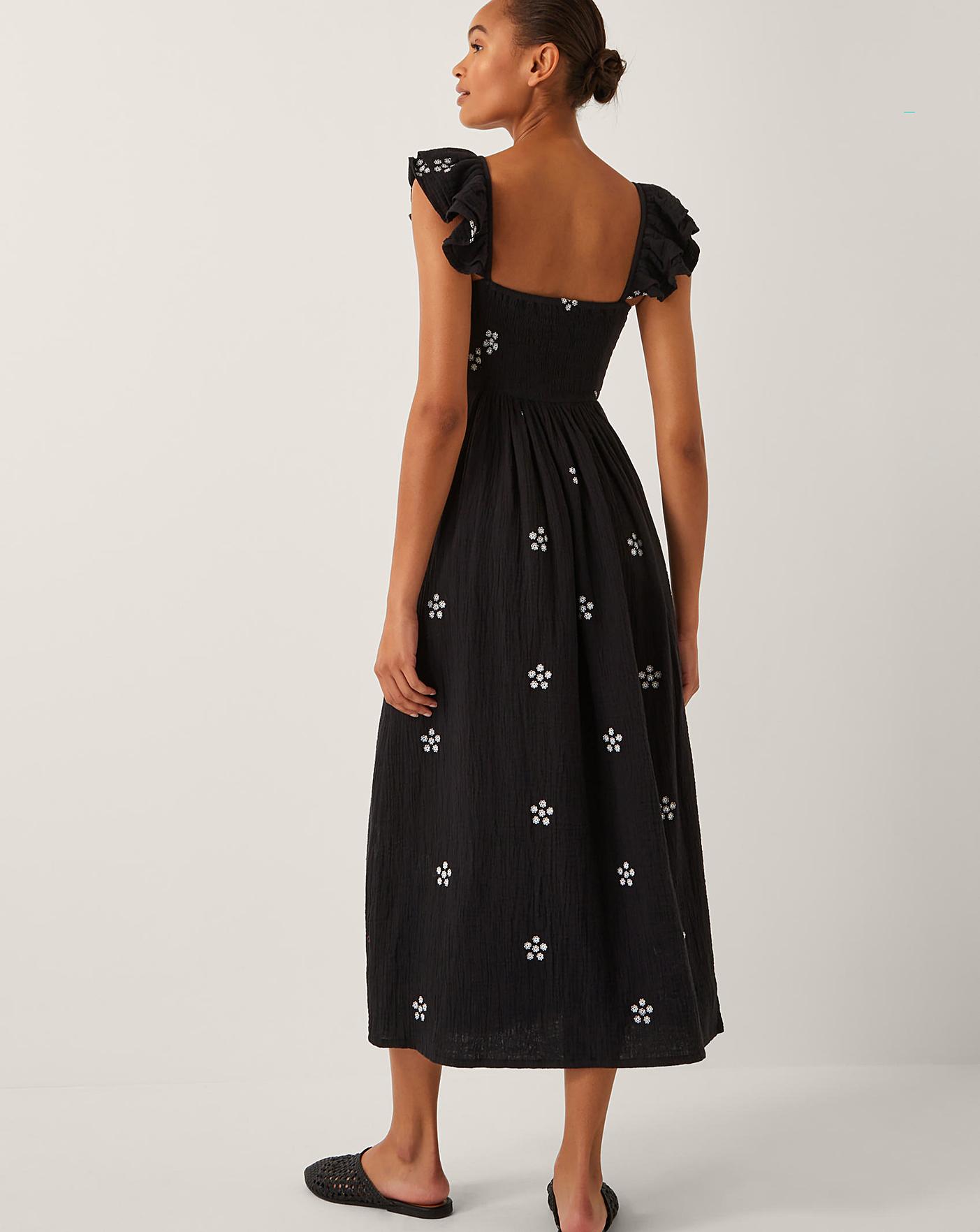 Monsoon Daisy Frill Midi Dress | Simply Be