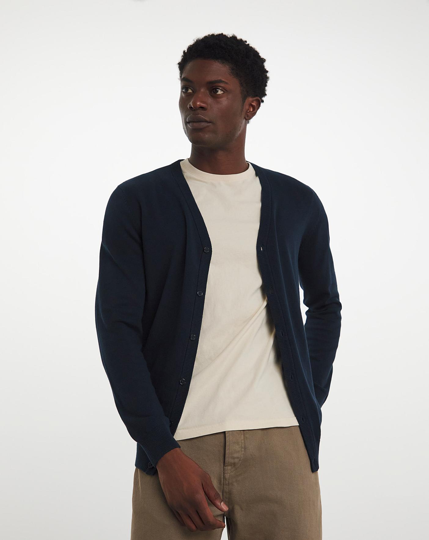 Long blue outlet cardigan