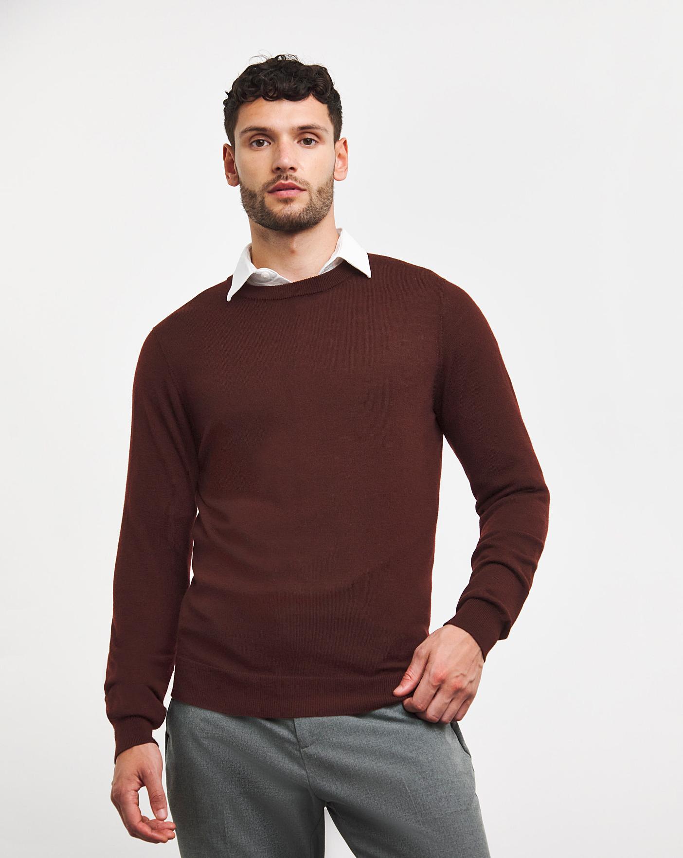 Merino wool mens jumper on sale sale