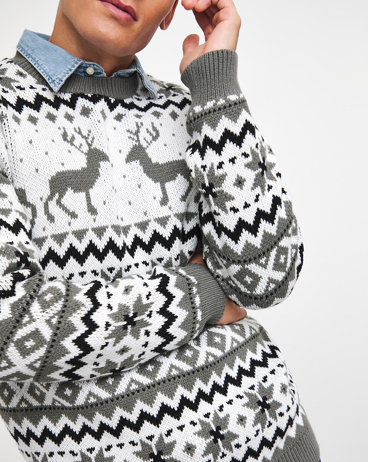 Mens christmas hotsell fairisle jumper