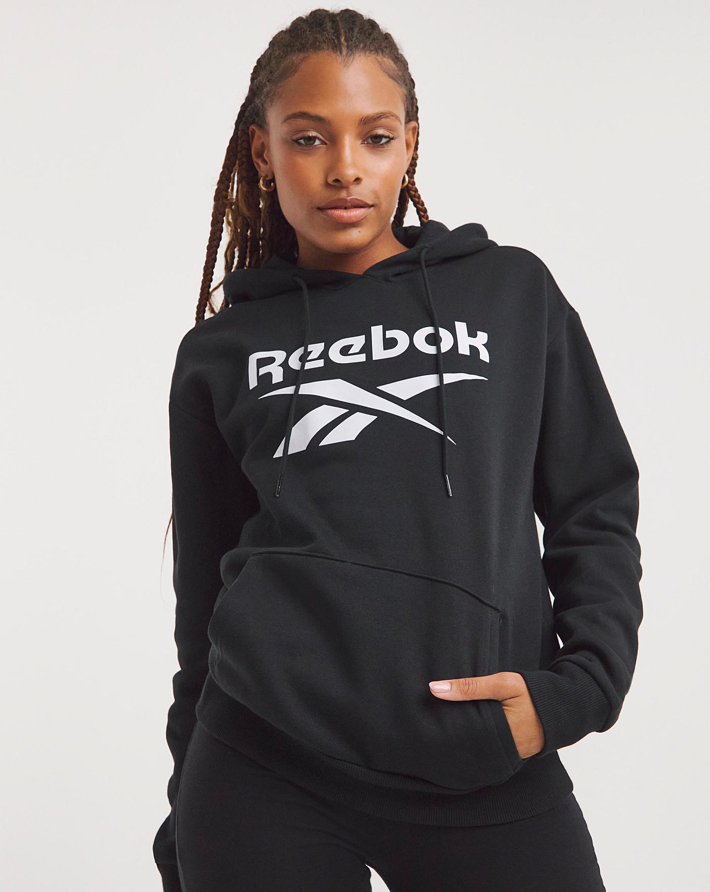 Black reebok clearance hoodie