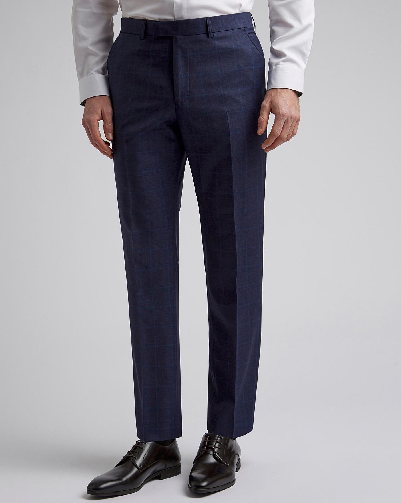 Ted Baker Bryon Slim Fit Trousers, Lt-grey at John Lewis & Partners