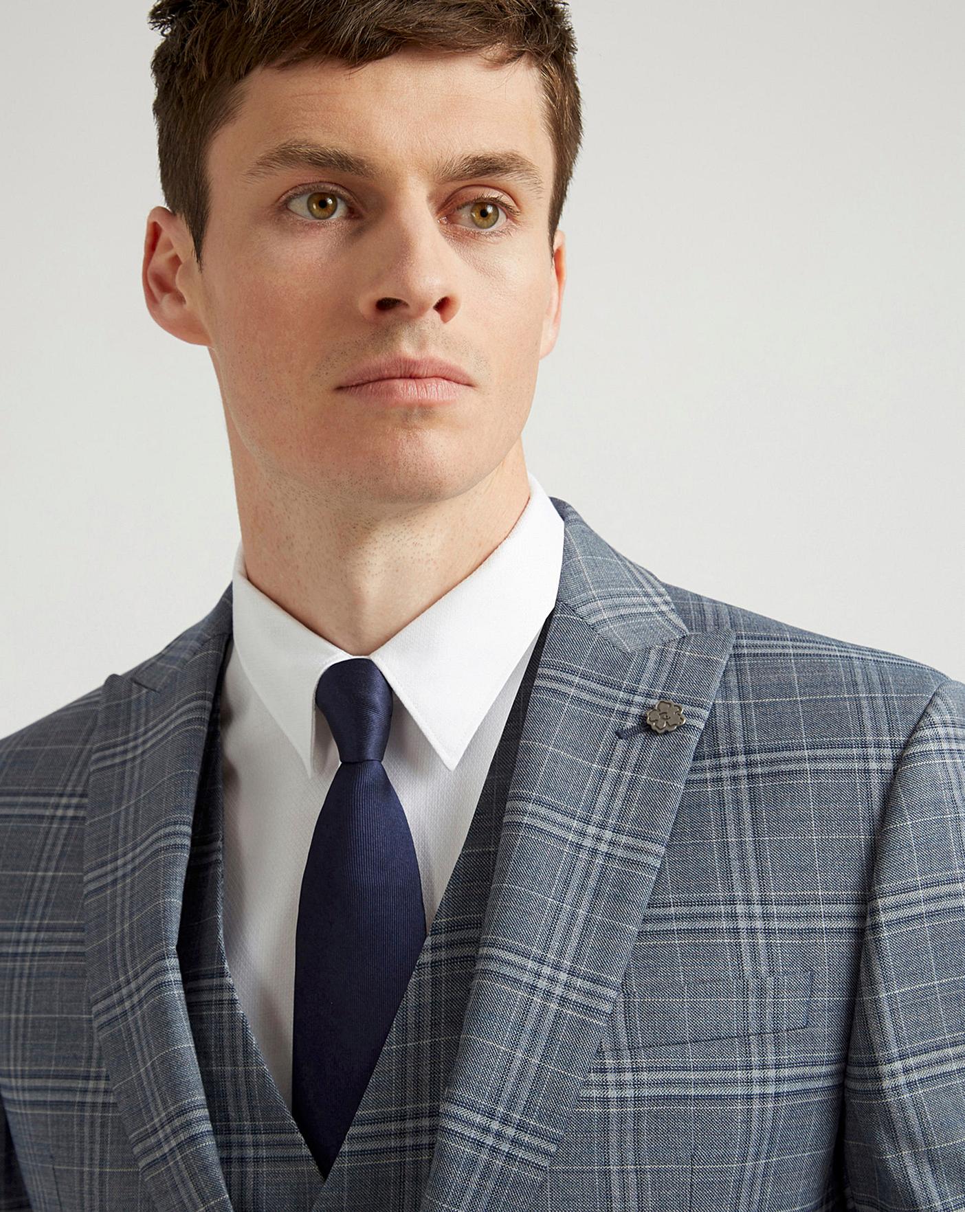 Ted Baker Slim Fit Check Jacket Premier Man