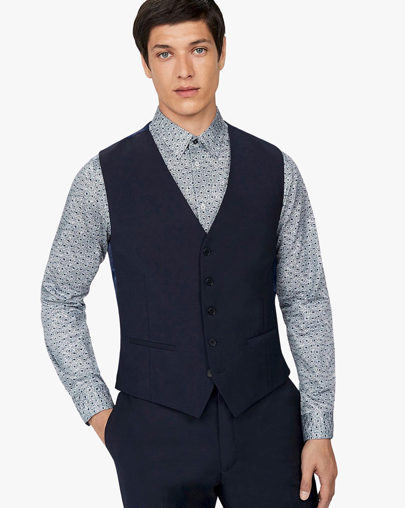 Ted baker hot sale blue waistcoat